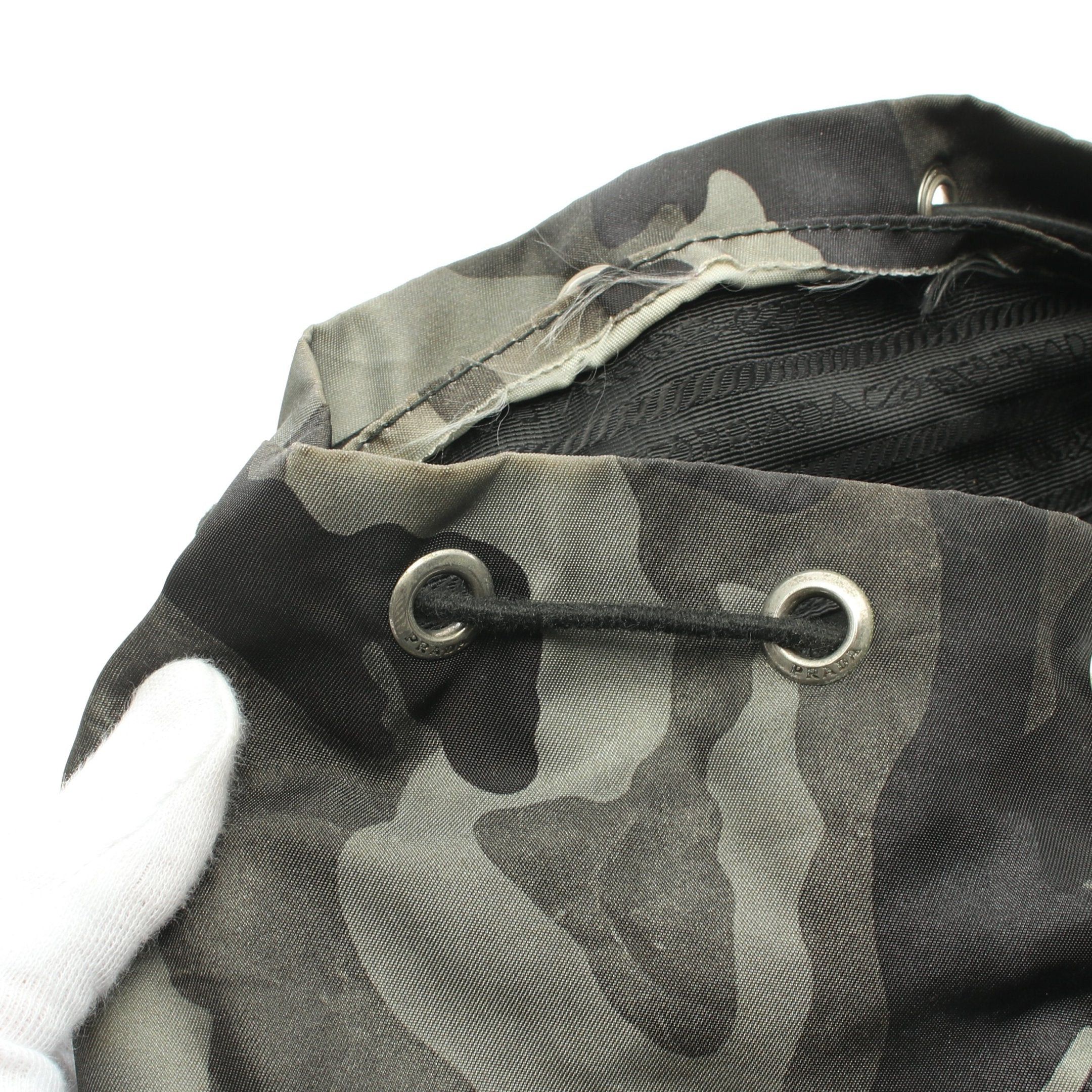 Prada Prada Tessuto Camoufl Backpack Rucksack Camouflage Nylon Gray Green Multicolor Size ONE SIZE - 8 Thumbnail