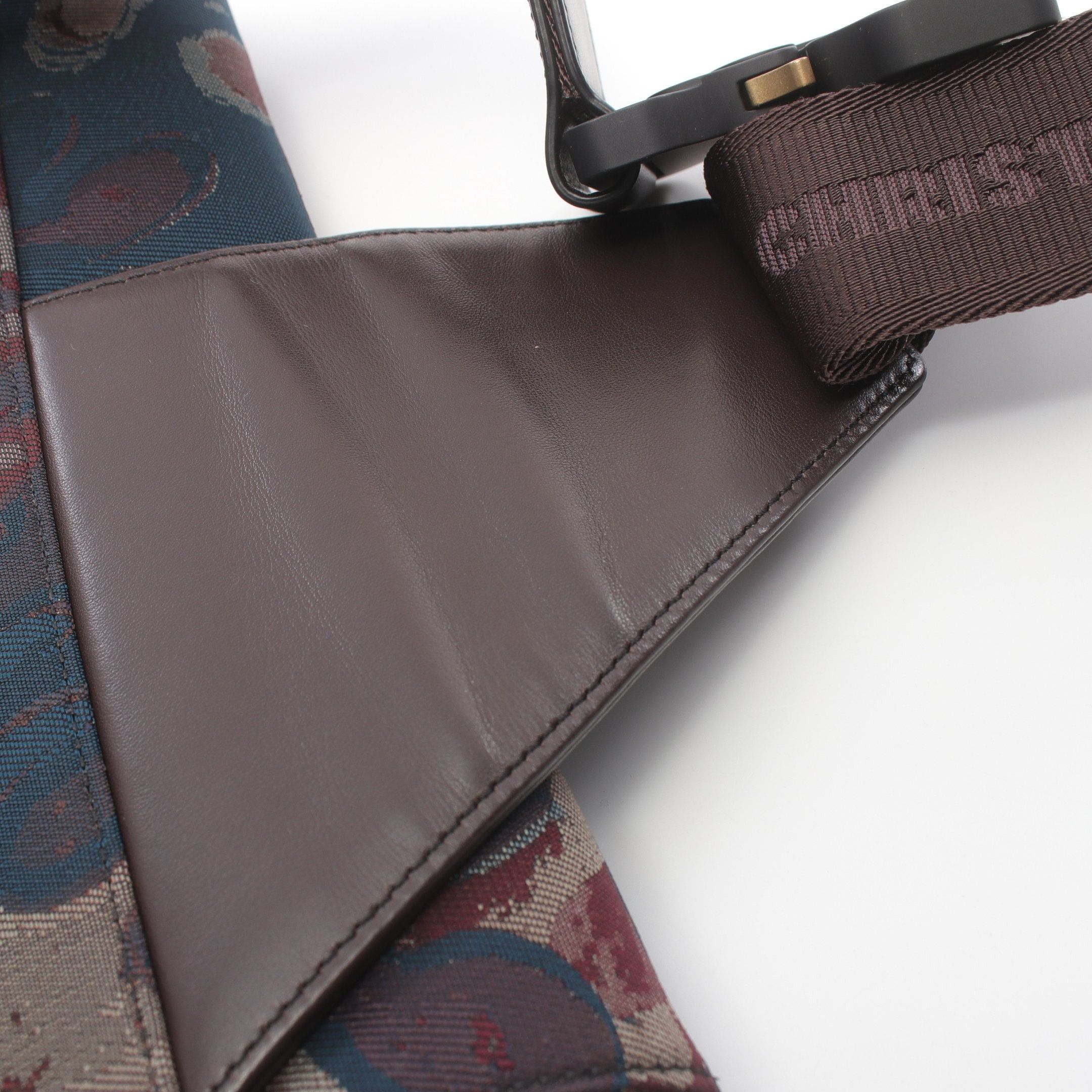Dior Dior Saddle Body Bag Canvas Leather Blue Green Dark Brown Multicolor Size ONE SIZE - 6 Thumbnail