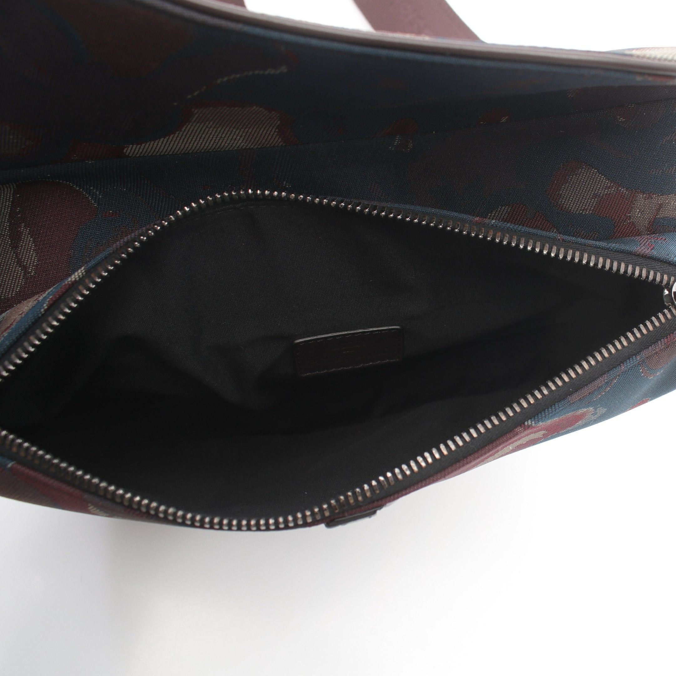 Dior Dior Saddle Body Bag Canvas Leather Blue Green Dark Brown Multicolor Size ONE SIZE - 3 Thumbnail