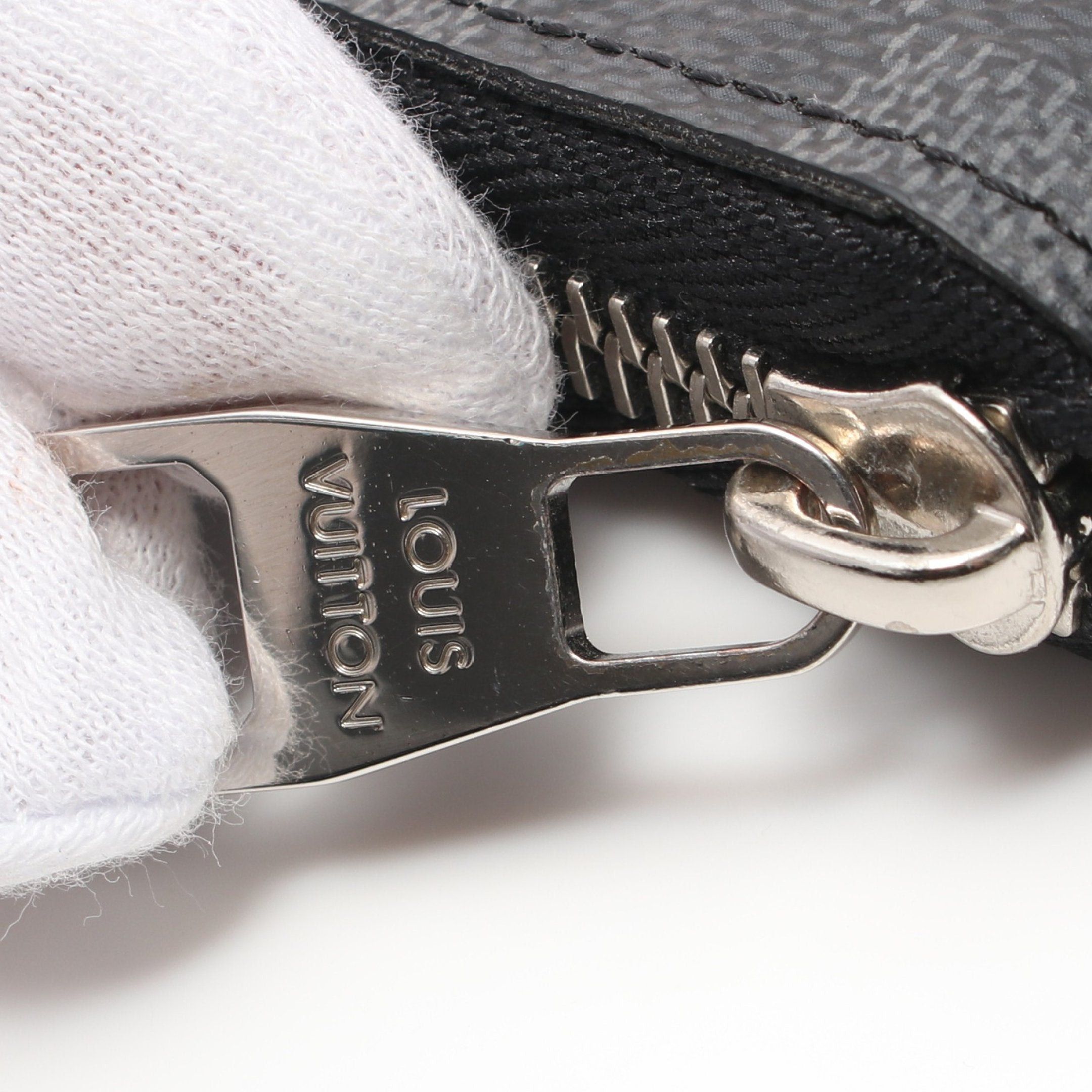 Louis Vuitton Louis Vuitton Zippy Wallet Vertical Damier Graphite Round Zipper Long Black Size ONE SIZE - 12 Thumbnail