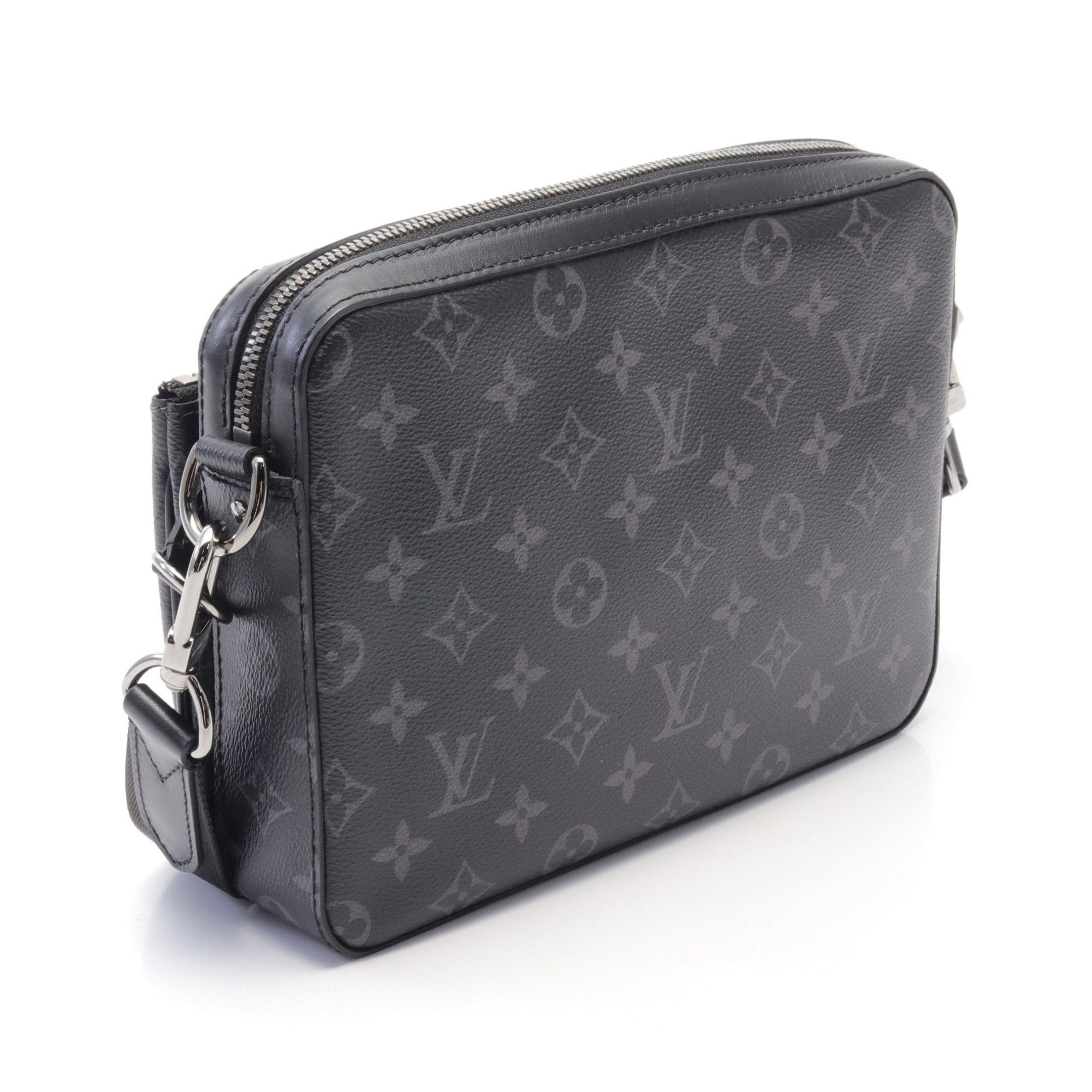 Louis Vuitton Louis Vuitton Trio Messenger Monogram Eclipse Shoulder Bag Leather Black Gray Size ONE SIZE - 2 Thumbnail