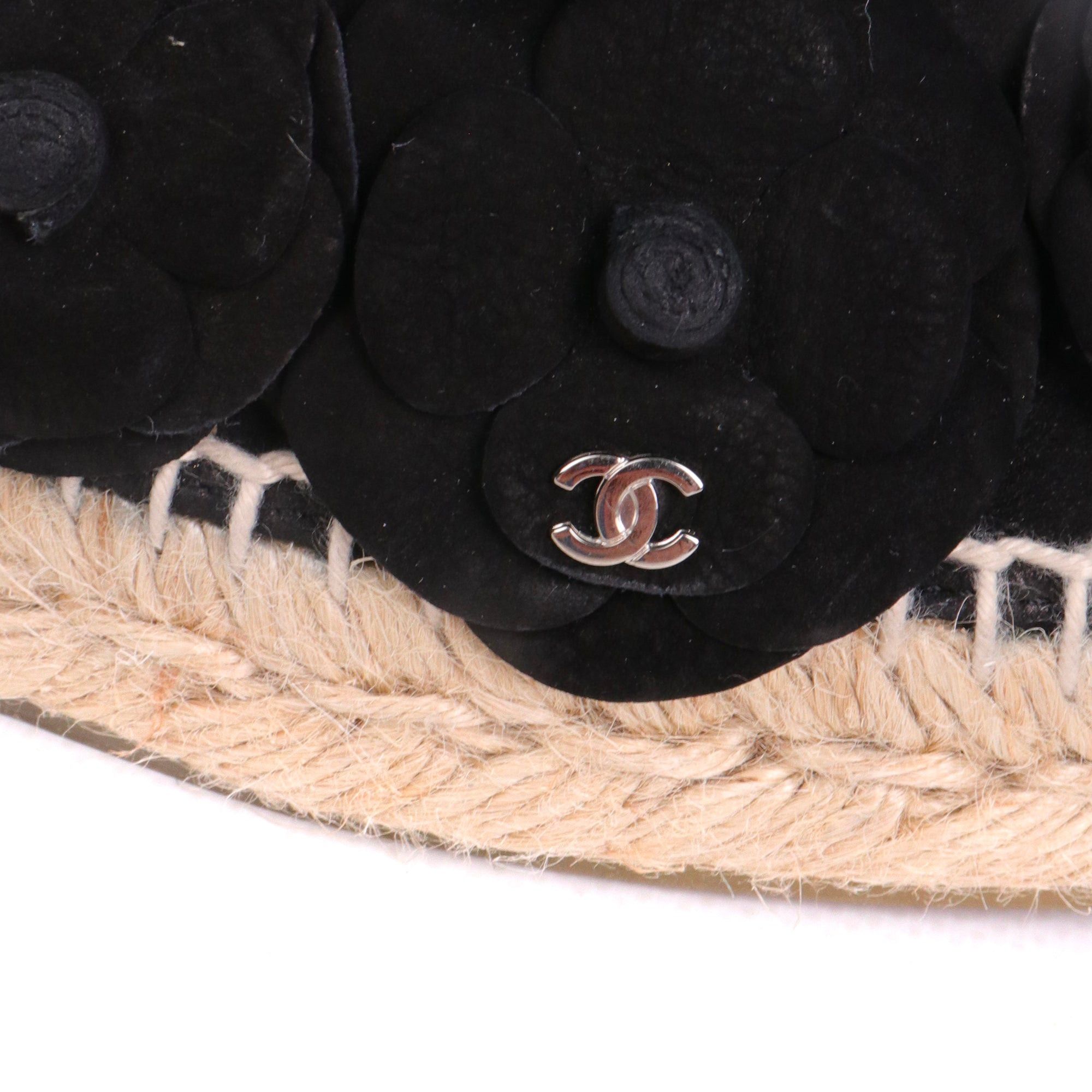 Chanel CHANEL - Chanel Camélia espadrilles in black suede (T38) Size US 7 / IT 37 - 3 Thumbnail