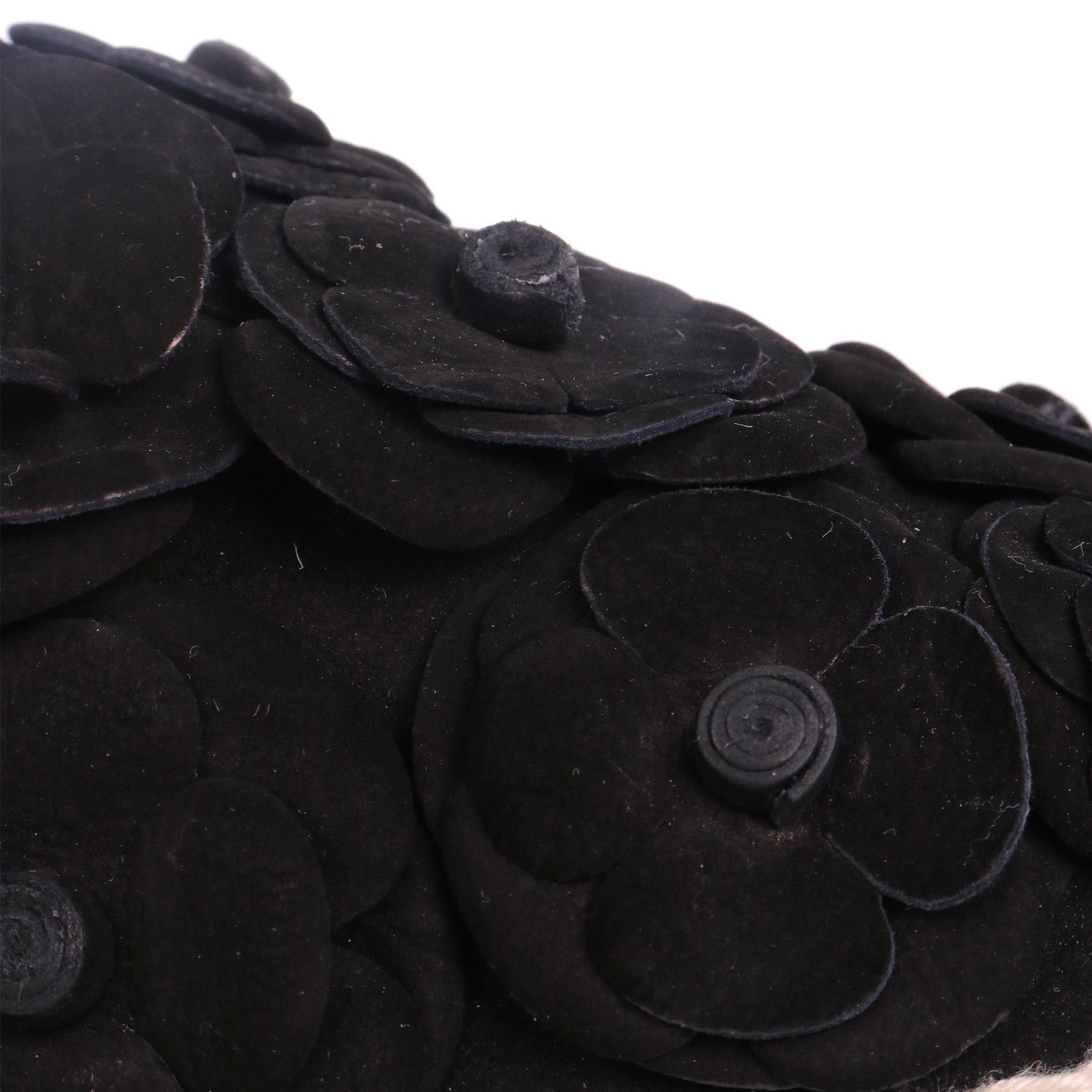 Chanel CHANEL - Chanel Camélia espadrilles in black suede (T38) Size US 7 / IT 37 - 4 Thumbnail