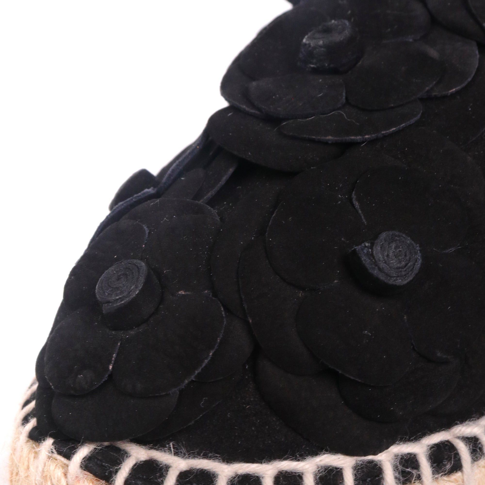 Chanel CHANEL - Chanel Camélia espadrilles in black suede (T38) Size US 7 / IT 37 - 5 Thumbnail