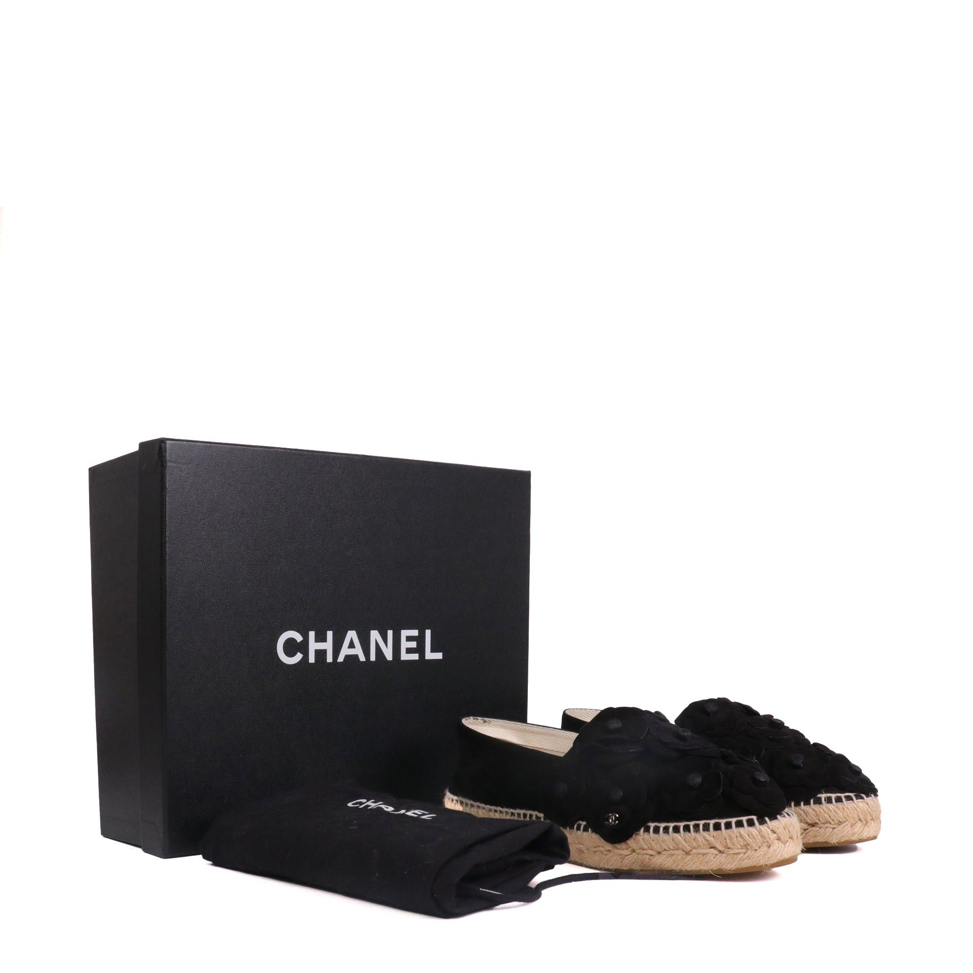 Chanel CHANEL - Chanel Camélia espadrilles in black suede (T38) Size US 7 / IT 37 - 7 Thumbnail