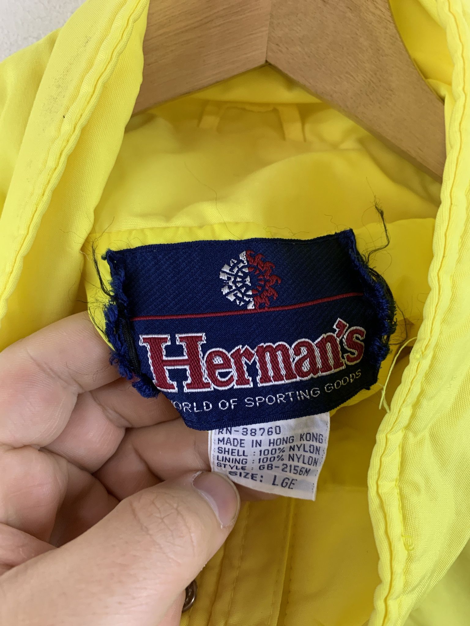 Vintage Vintage 1990s Yellow Anorak Light Windbreaker Jacket Size L Size US L / EU 52-54 / 3 - 2 Thumbnail