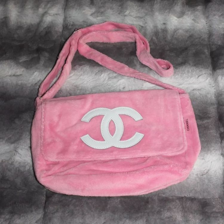 Chanel Pink Chanel Logo Precision Messenger / Crossbody Bag