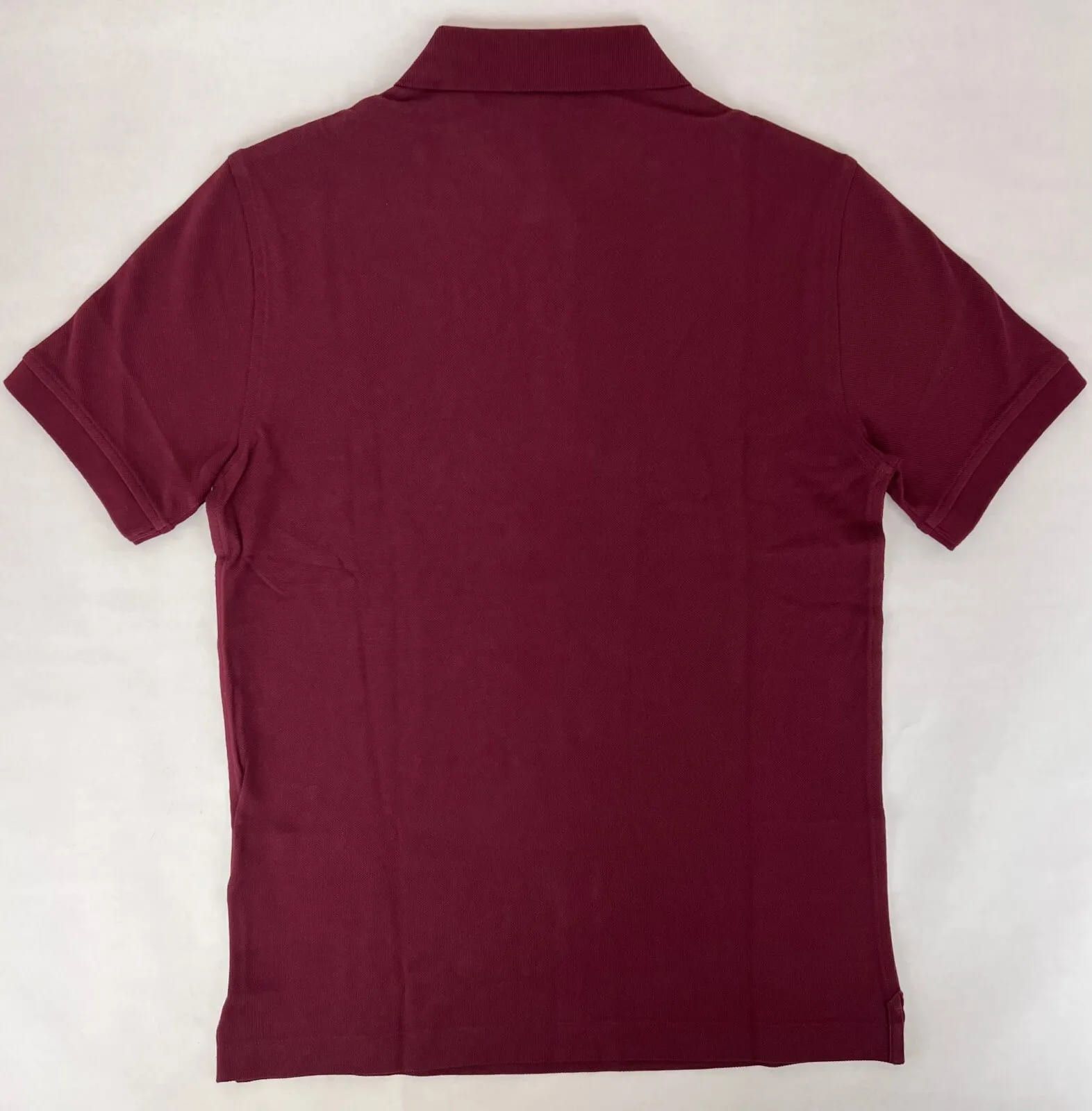Burberry Men's Deep Claret Cotton Embroidered Logo Polo Shirt S Size US S / EU 44-46 / 1 - 2 Thumbnail
