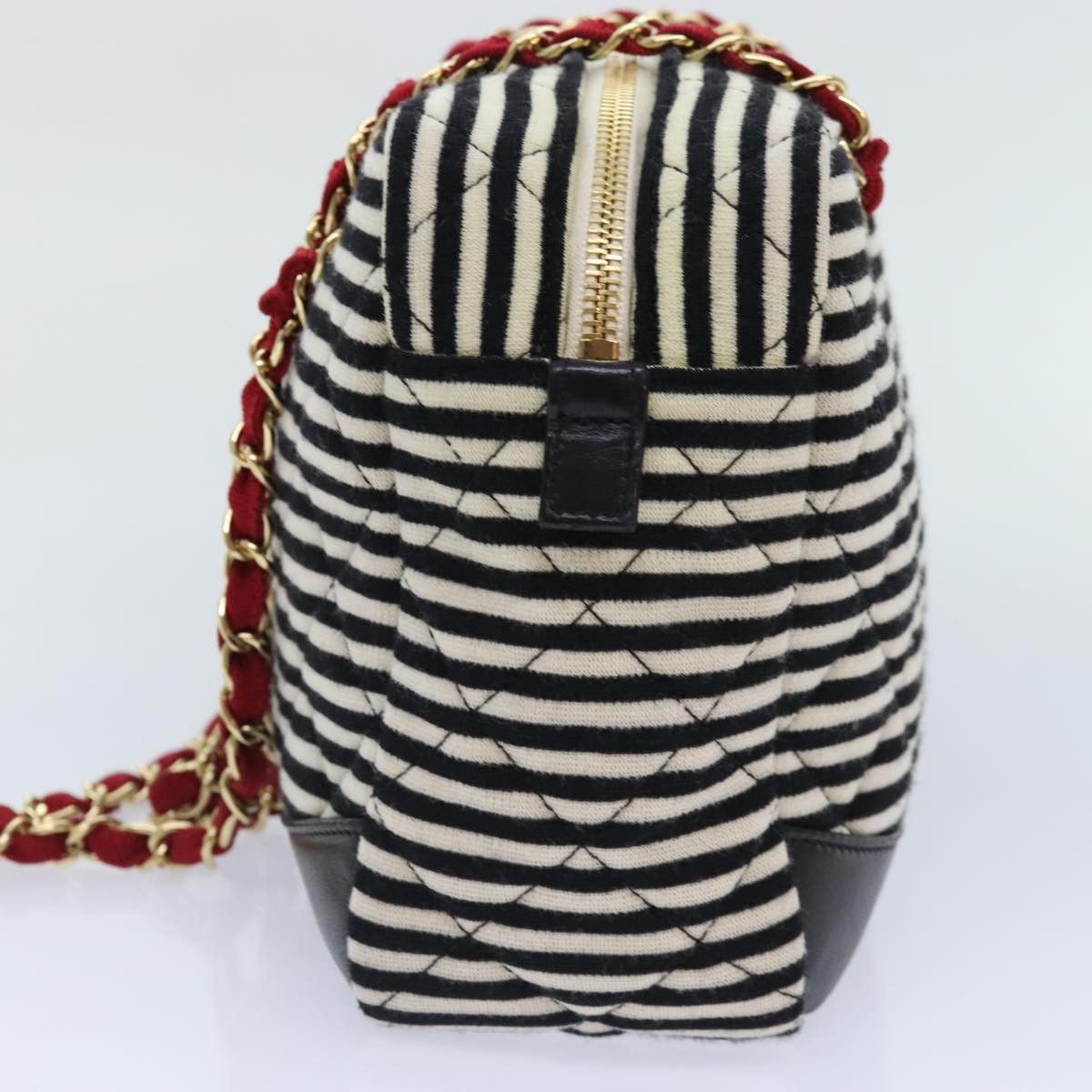 Chanel Matelassé Black Cotton Shoulder Bag (Pre-Owned) Size ONE SIZE - 4 Thumbnail