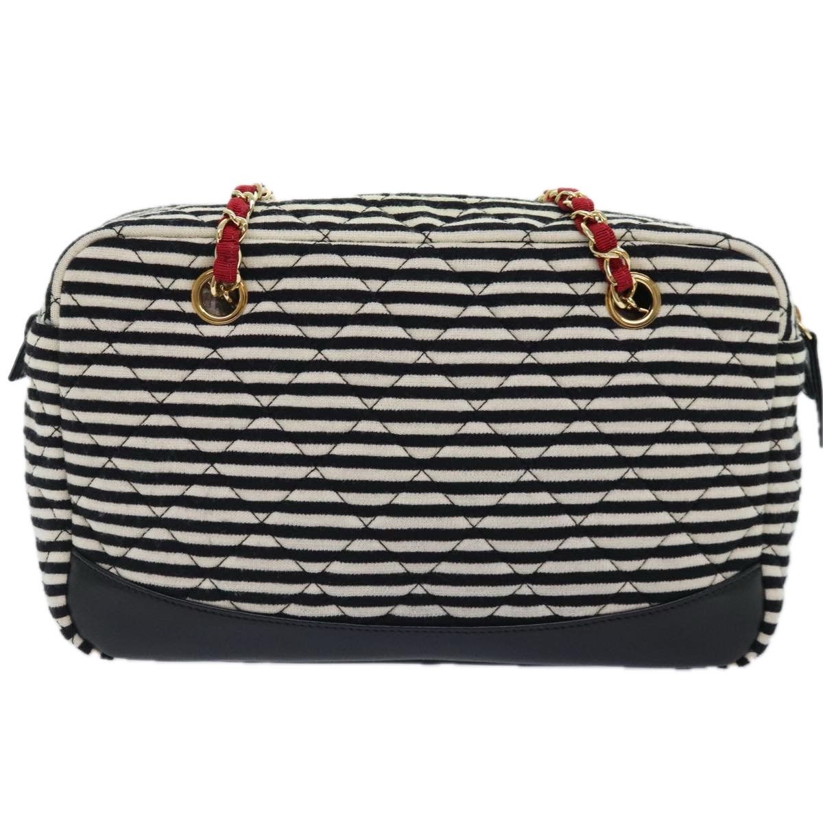 Chanel Matelassé Black Cotton Shoulder Bag (Pre-Owned) Size ONE SIZE - 2 Thumbnail