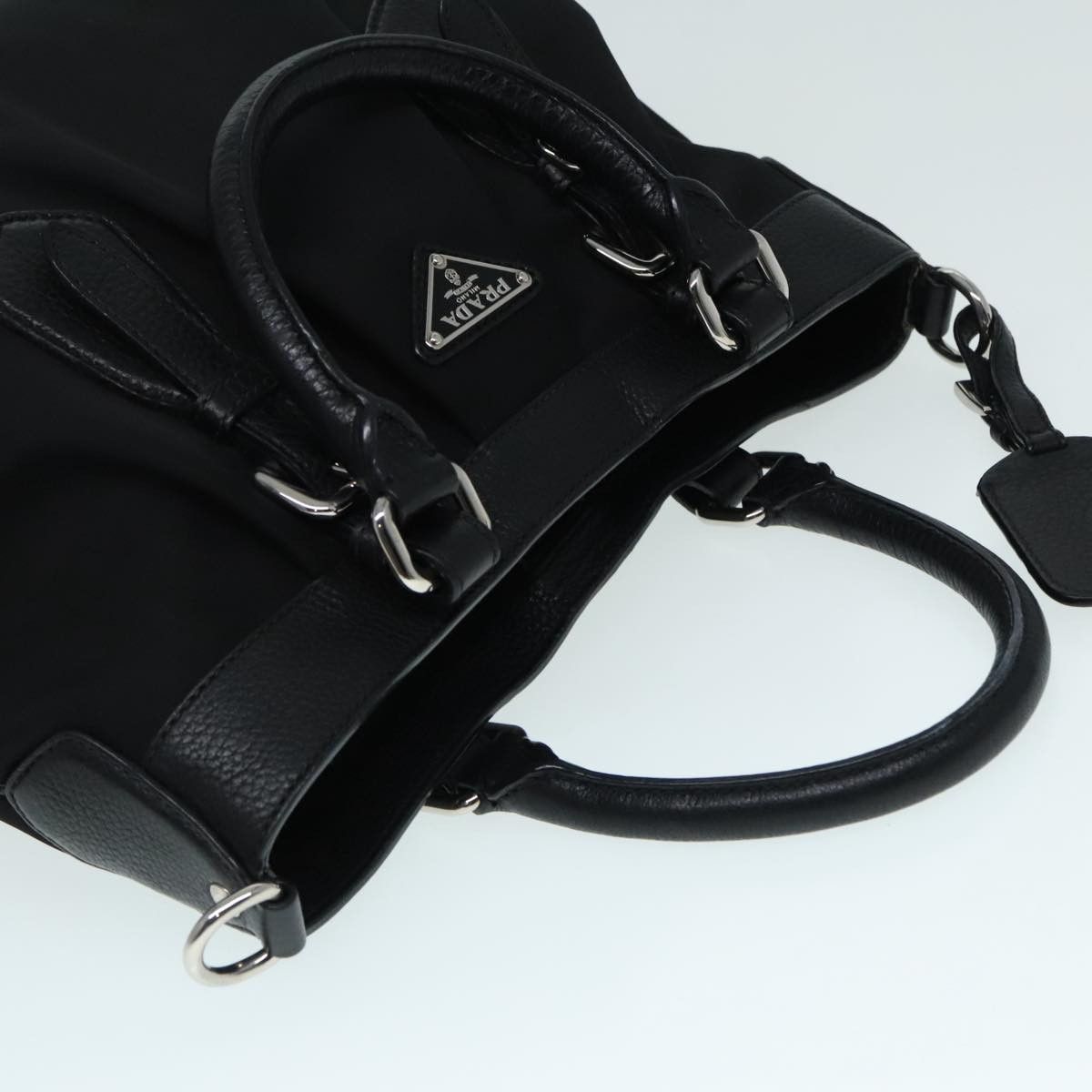 Prada Black Synthetic Handbag (Pre-Owned) Size ONE SIZE - 6 Thumbnail