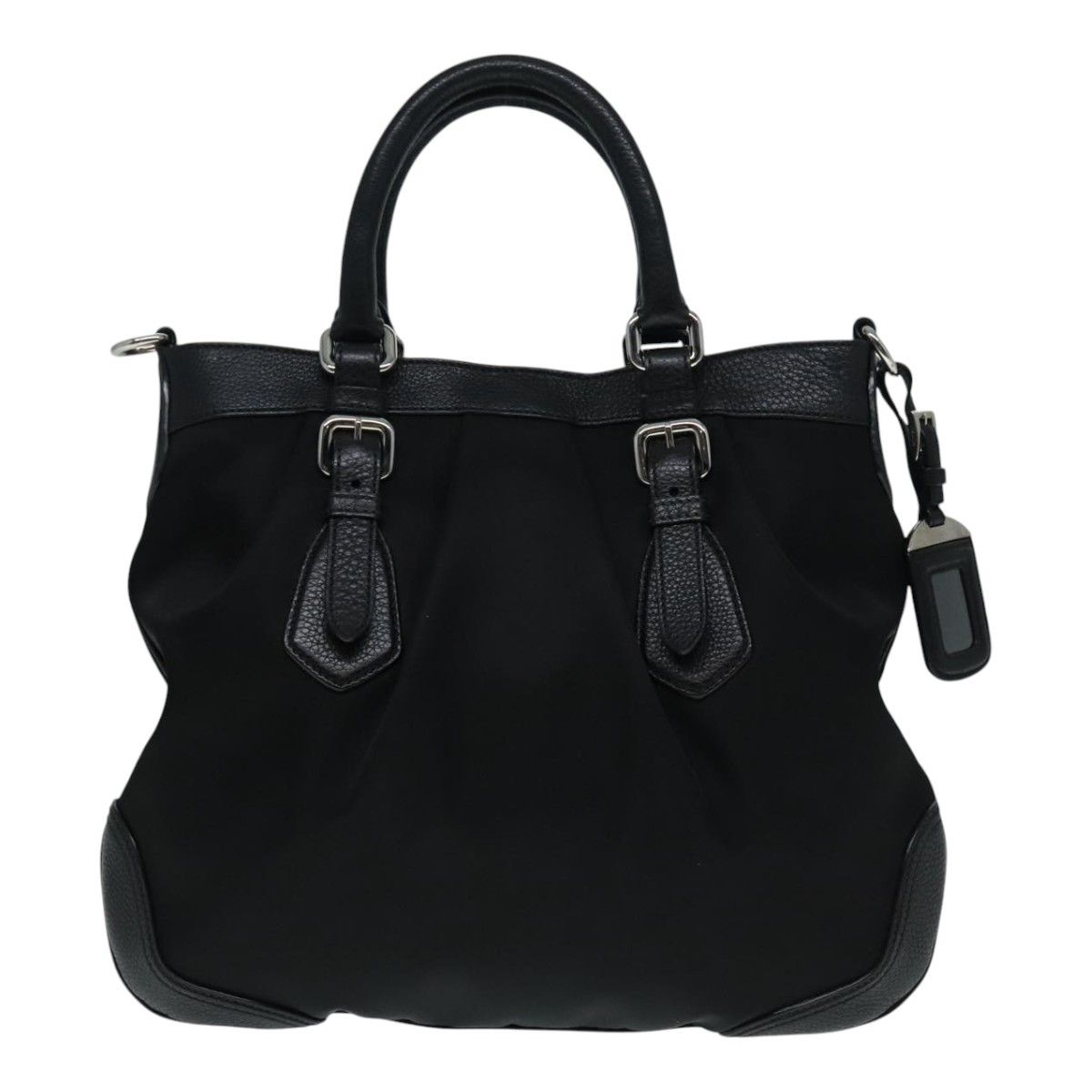 Prada Black Synthetic Handbag (Pre-Owned) Size ONE SIZE - 3 Thumbnail