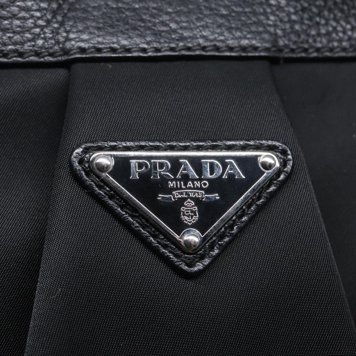 Prada Black Synthetic Handbag (Pre-Owned) Size ONE SIZE - 16 Thumbnail