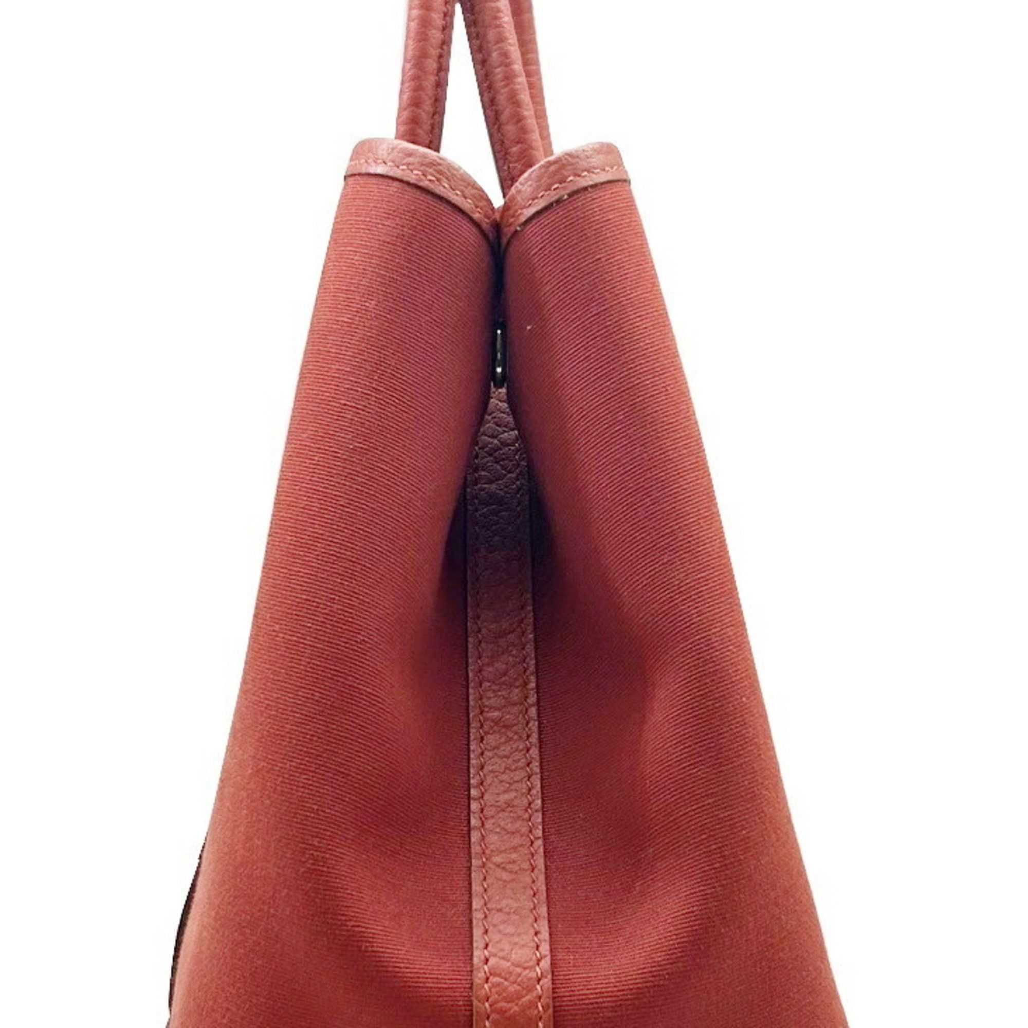 Hermes HERMES Garden TPM Toile Canvas Rouge Venetian Duchess Rose Extreme Z Stamp 2021 Tote Bag for Women and Men Size ONE SIZE - 10 Thumbnail