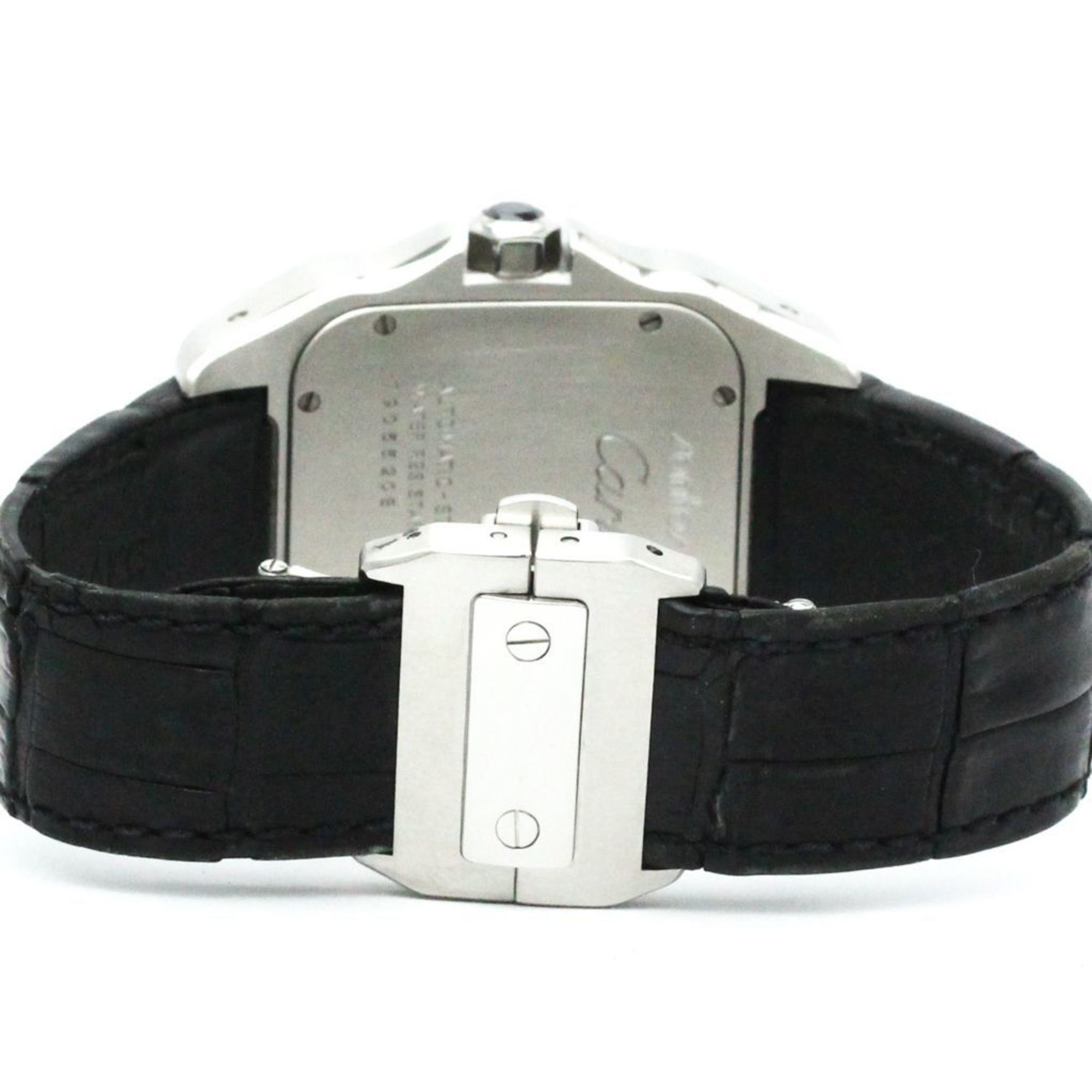 Cartier CARTIER Santos 100 LM Stainless Steel Leather Automatic Watch W20073X8 BF577461 Size ONE SIZE - 5 Thumbnail