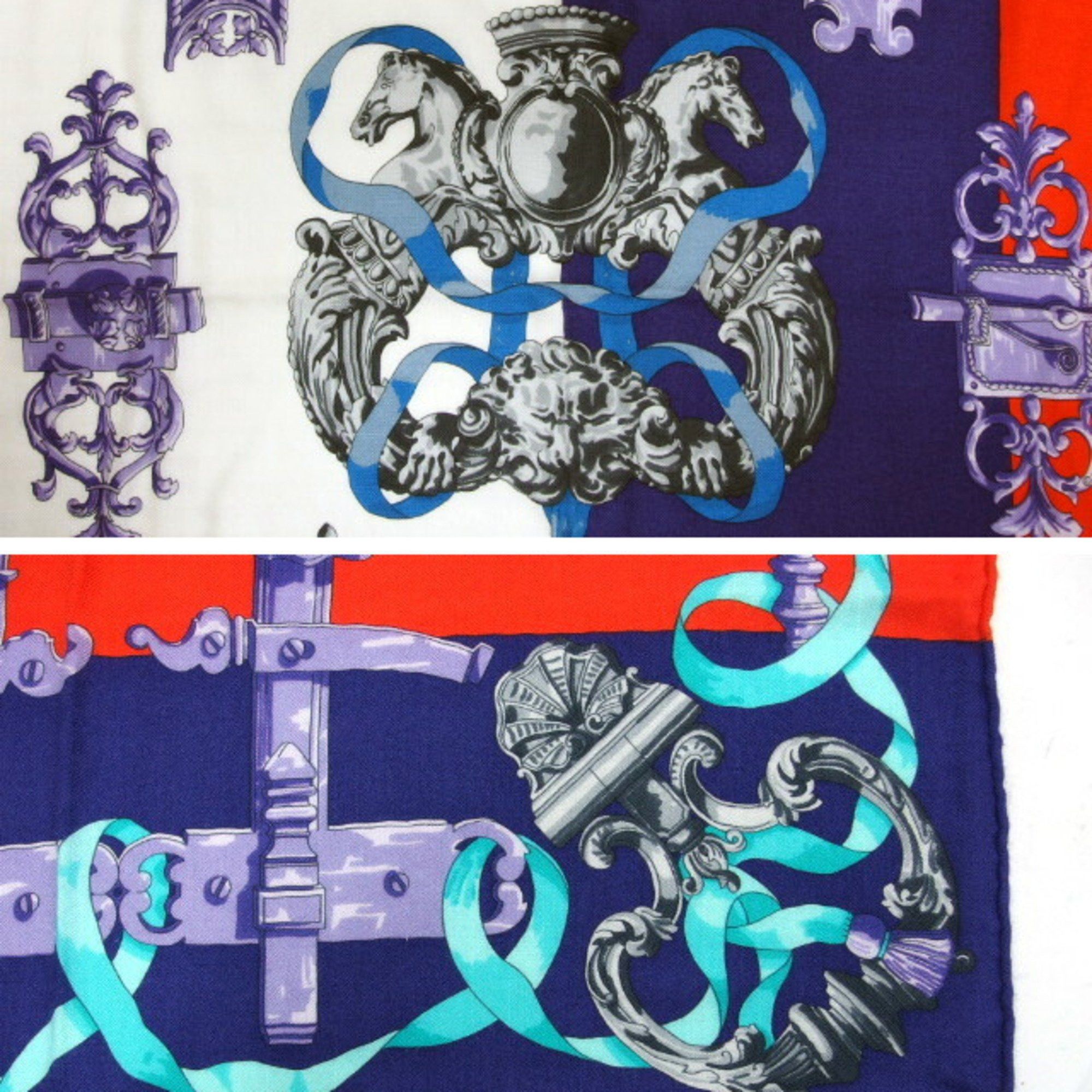 Hermes Hermes FERRONNERIE Ironwork Large Scarf Size ONE SIZE - 6 Thumbnail
