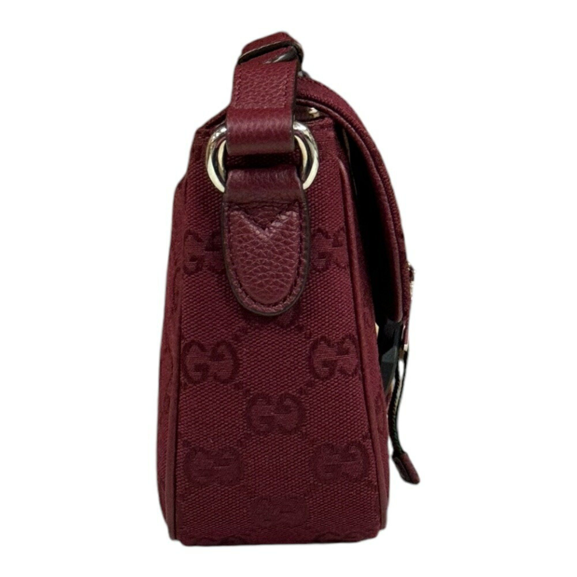 Gucci Gucci Shoulder Bag GG Canvas 802100 Red Men's GUCCI Size ONE SIZE - 4 Thumbnail