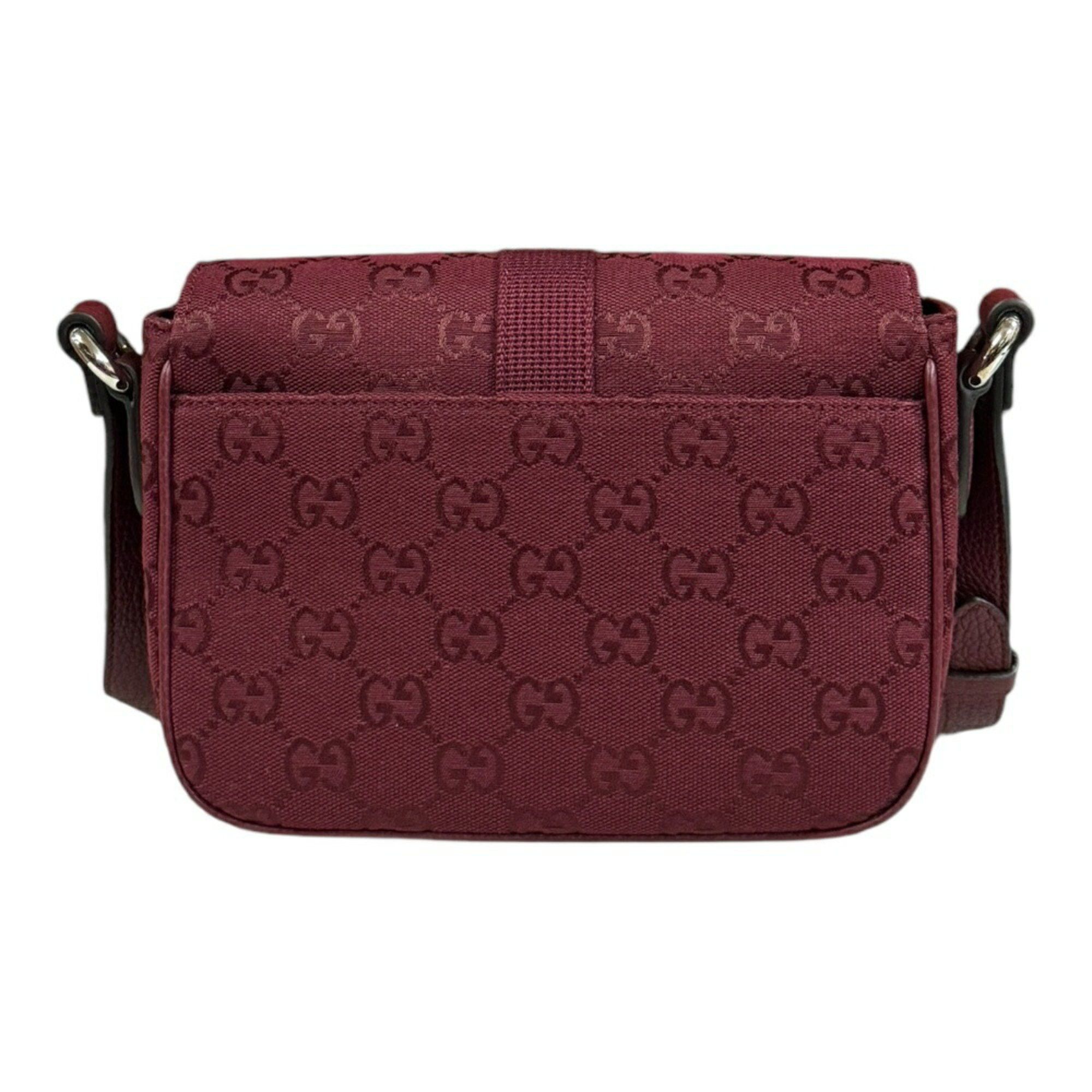 Gucci Gucci Shoulder Bag GG Canvas 802100 Red Men's GUCCI Size ONE SIZE - 3 Thumbnail