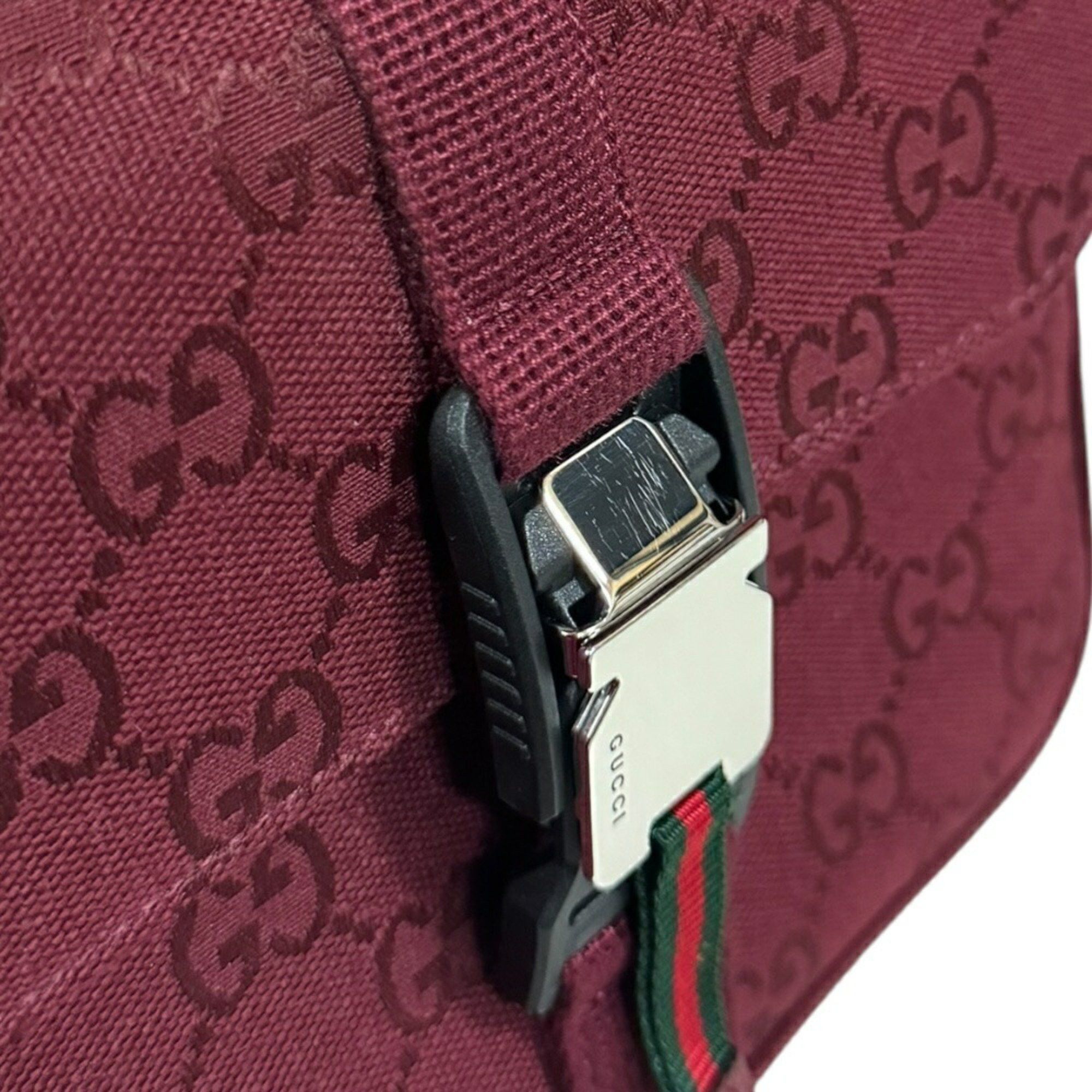 Gucci Gucci Shoulder Bag GG Canvas 802100 Red Men's GUCCI Size ONE SIZE - 7 Thumbnail