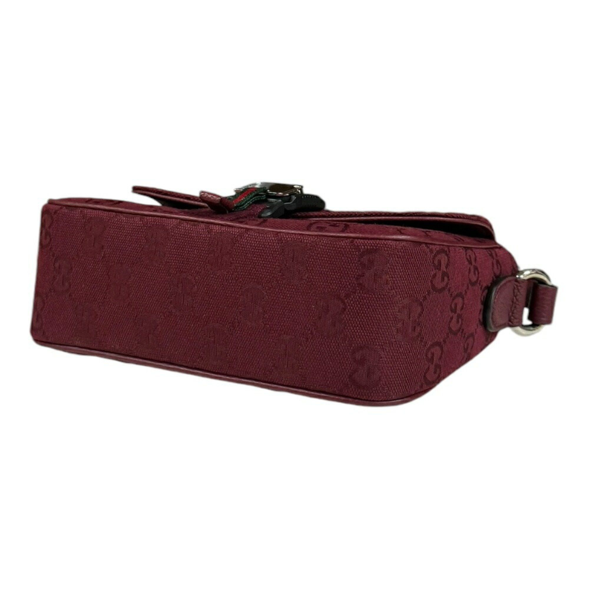 Gucci Gucci Shoulder Bag GG Canvas 802100 Red Men's GUCCI Size ONE SIZE - 5 Thumbnail