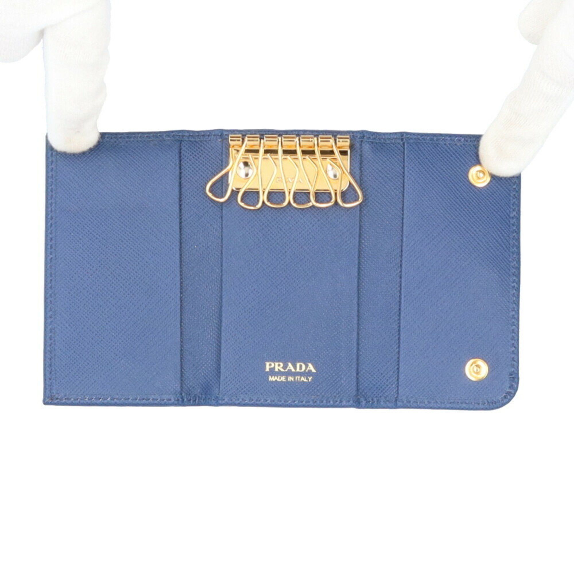 Prada Prada Saffiano Key Case Leather 1PG222 Men's PRADA Size ONE SIZE - 5 Thumbnail