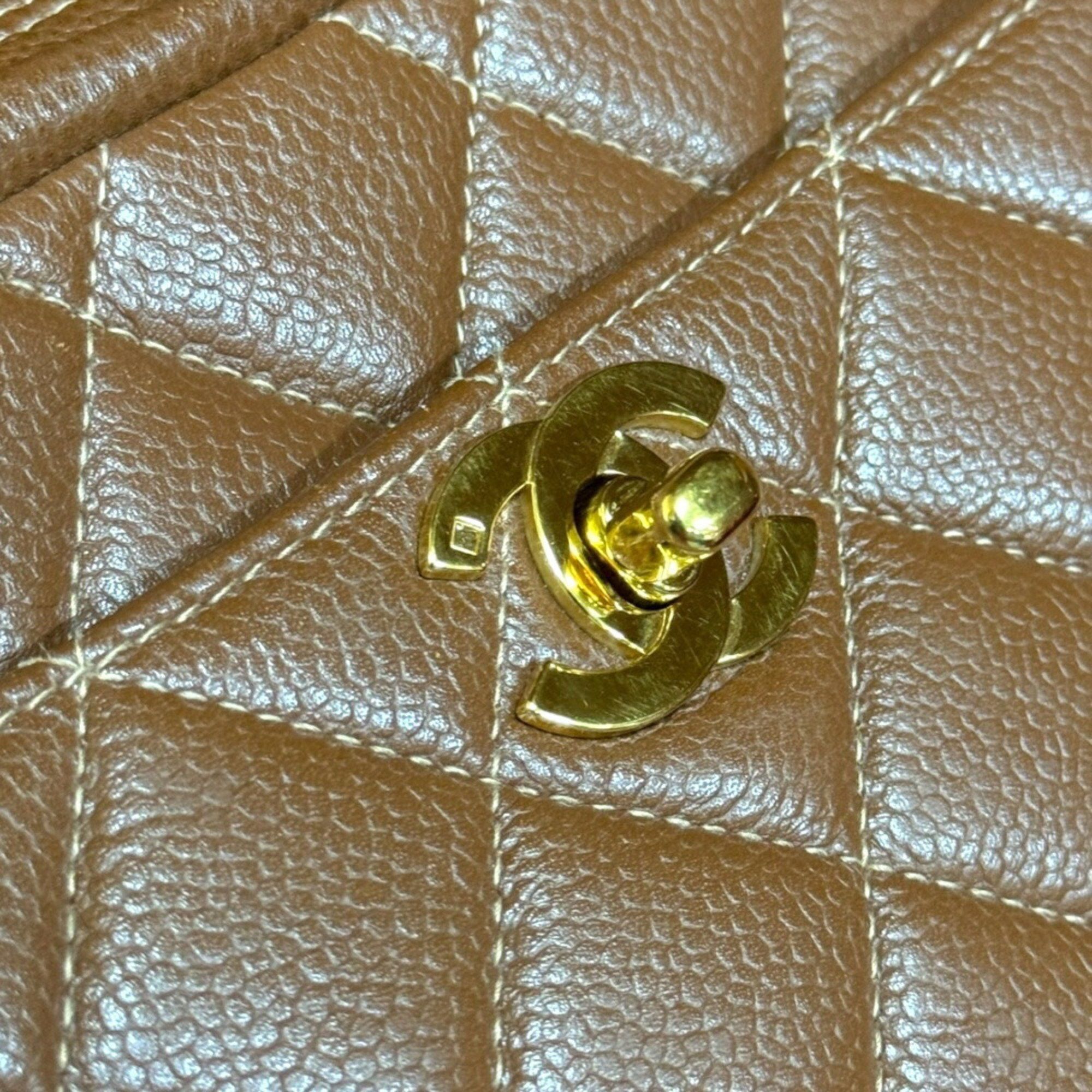 Chanel Chanel Matelasse Shoulder Bag Leather Brown Women's CHANEL Chain Size ONE SIZE - 9 Thumbnail