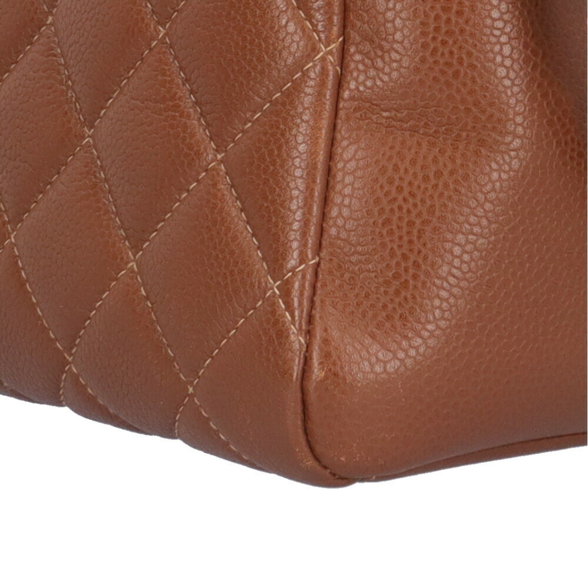 Chanel Chanel Matelasse Shoulder Bag Leather Brown Women's CHANEL Chain Size ONE SIZE - 8 Thumbnail