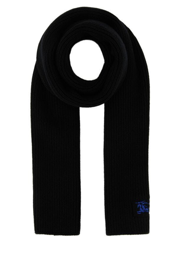 Burberry Black Cashmere Scarf Size ONE SIZE - 3 Thumbnail