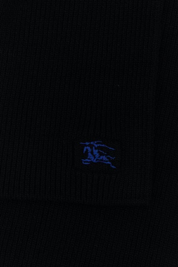 Burberry Black Cashmere Scarf Size ONE SIZE - 4 Thumbnail