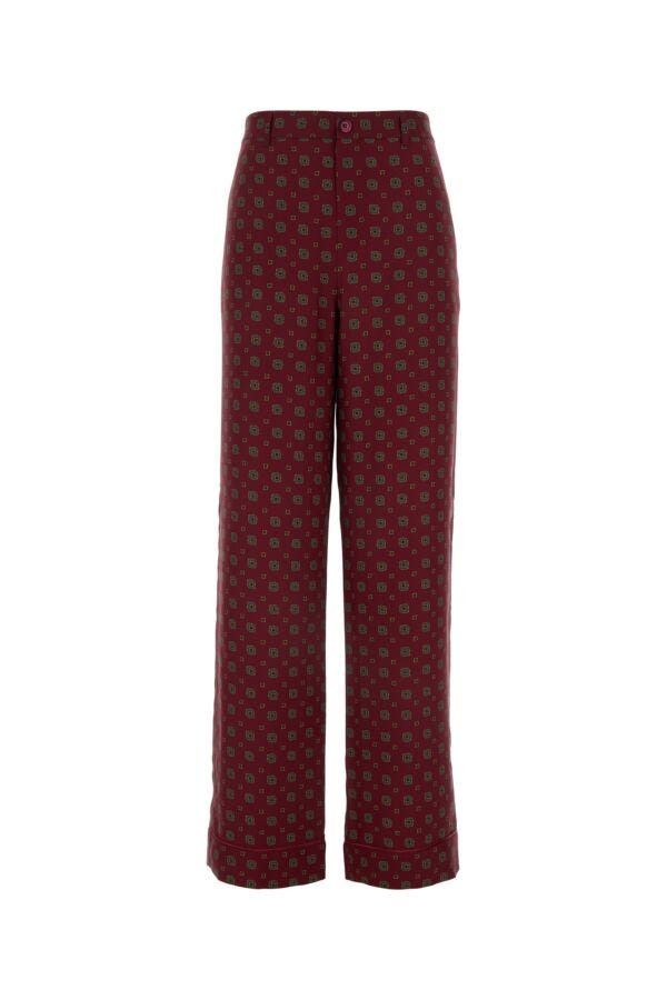 Moschino Printed Silk Pant Size 28" / US 6 / IT 42 - 3 Thumbnail