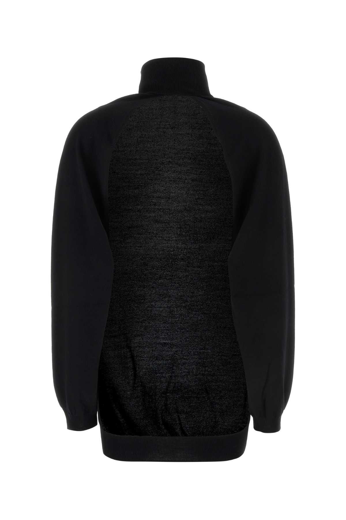 Moschino Black Wool Sweater Size S / US 4 / IT 40 - 2 Thumbnail