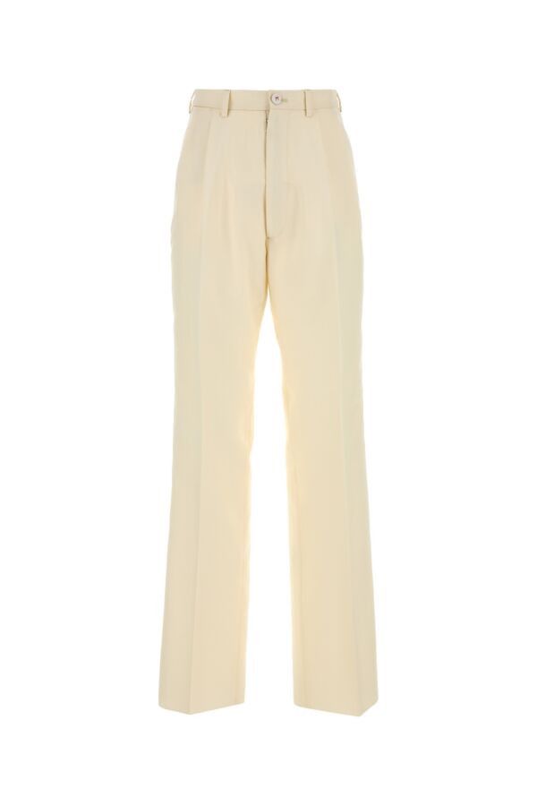 Maison Margiela Cream Mohair Blend Pant Size 28" / US 6 / IT 42 - 3 Thumbnail