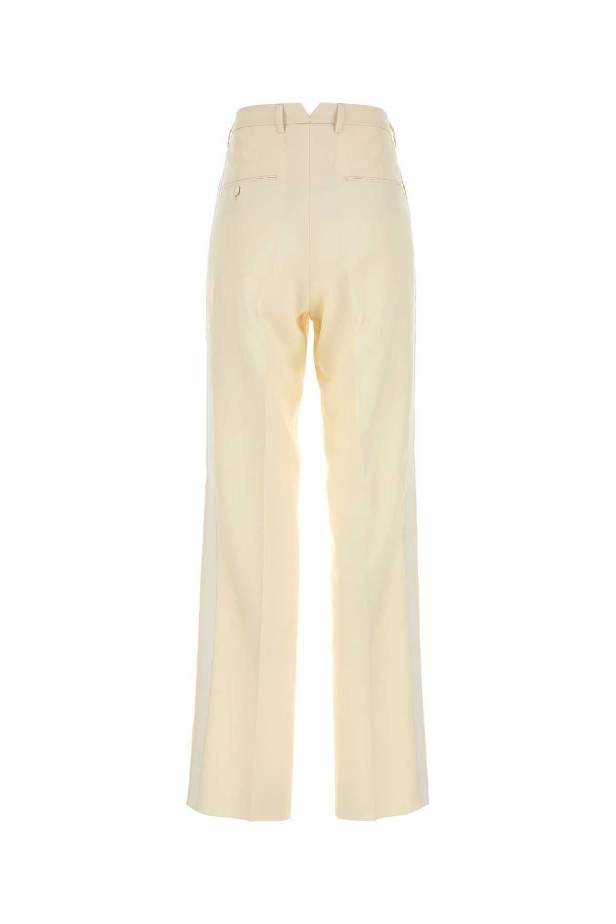 Maison Margiela Cream Mohair Blend Pant Size 28" / US 6 / IT 42 - 2 Thumbnail
