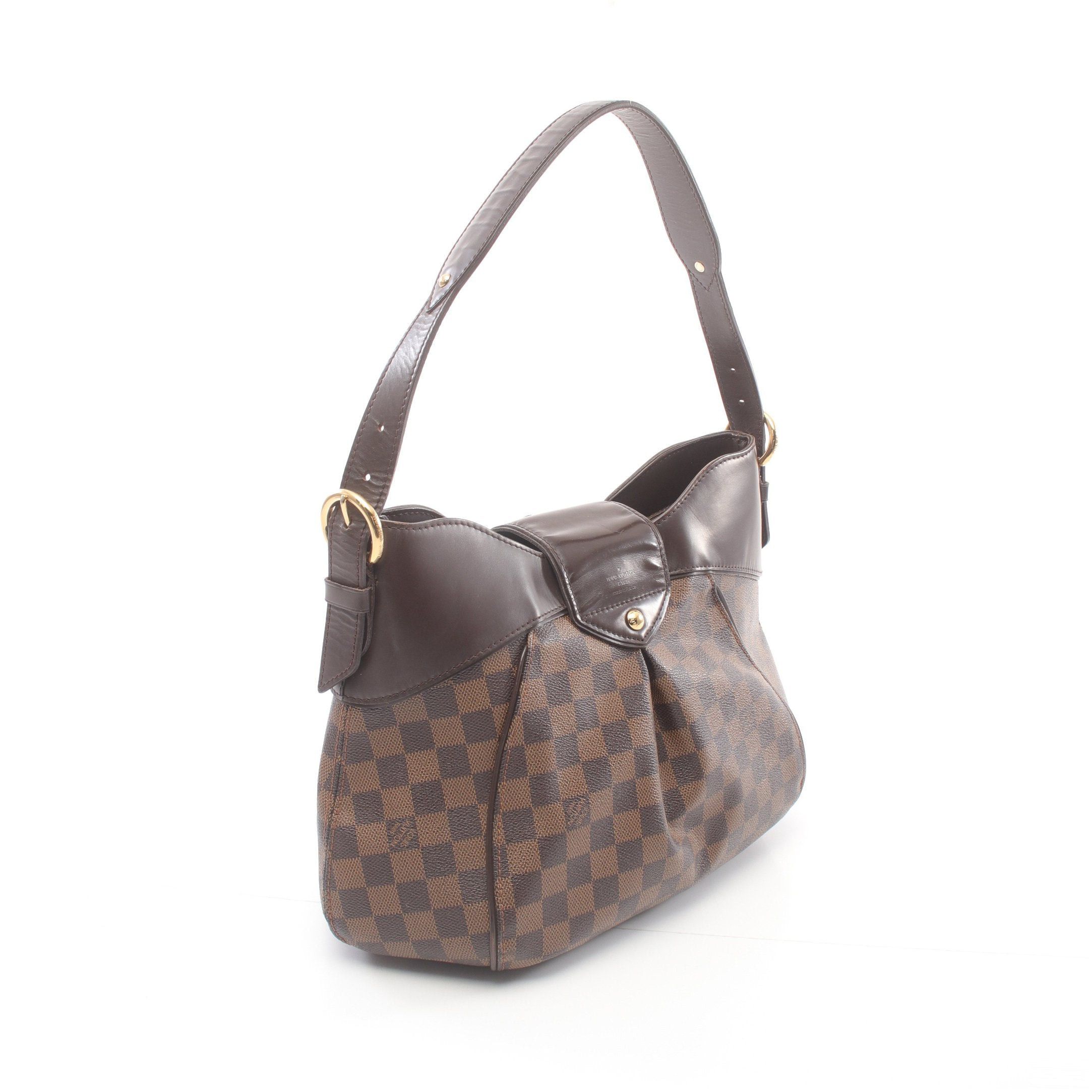 Louis Vuitton Louis Vuitton Sistina Pm Damier Ebene Handbag Leather Brown Size ONE SIZE - 2 Thumbnail