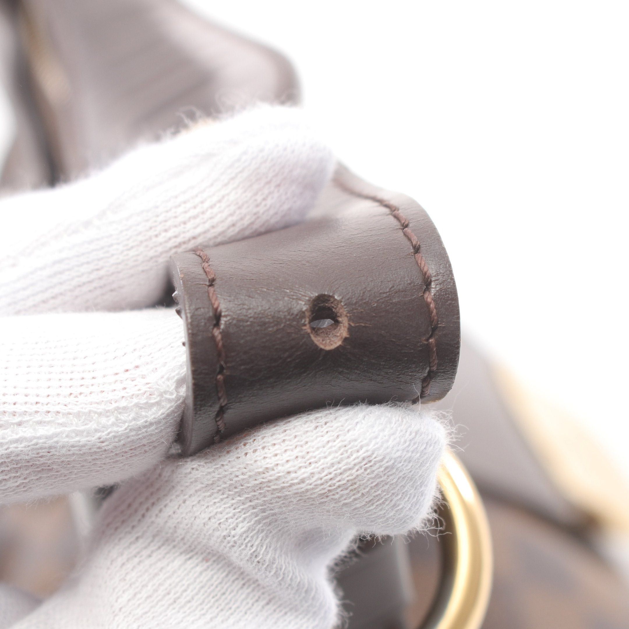 Louis Vuitton Louis Vuitton Sistina Pm Damier Ebene Handbag Leather Brown Size ONE SIZE - 8 Thumbnail