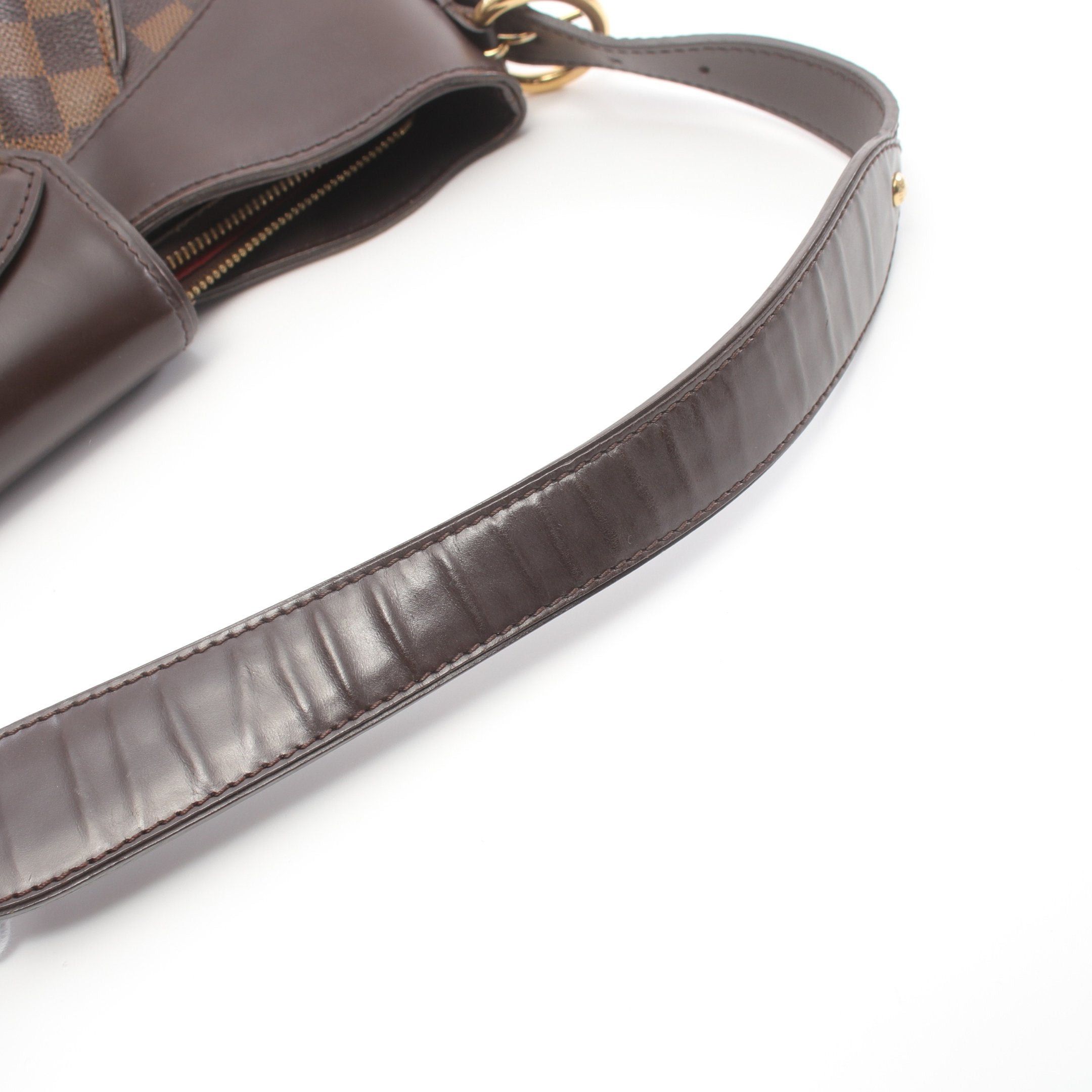 Louis Vuitton Louis Vuitton Sistina Pm Damier Ebene Handbag Leather Brown Size ONE SIZE - 6 Thumbnail