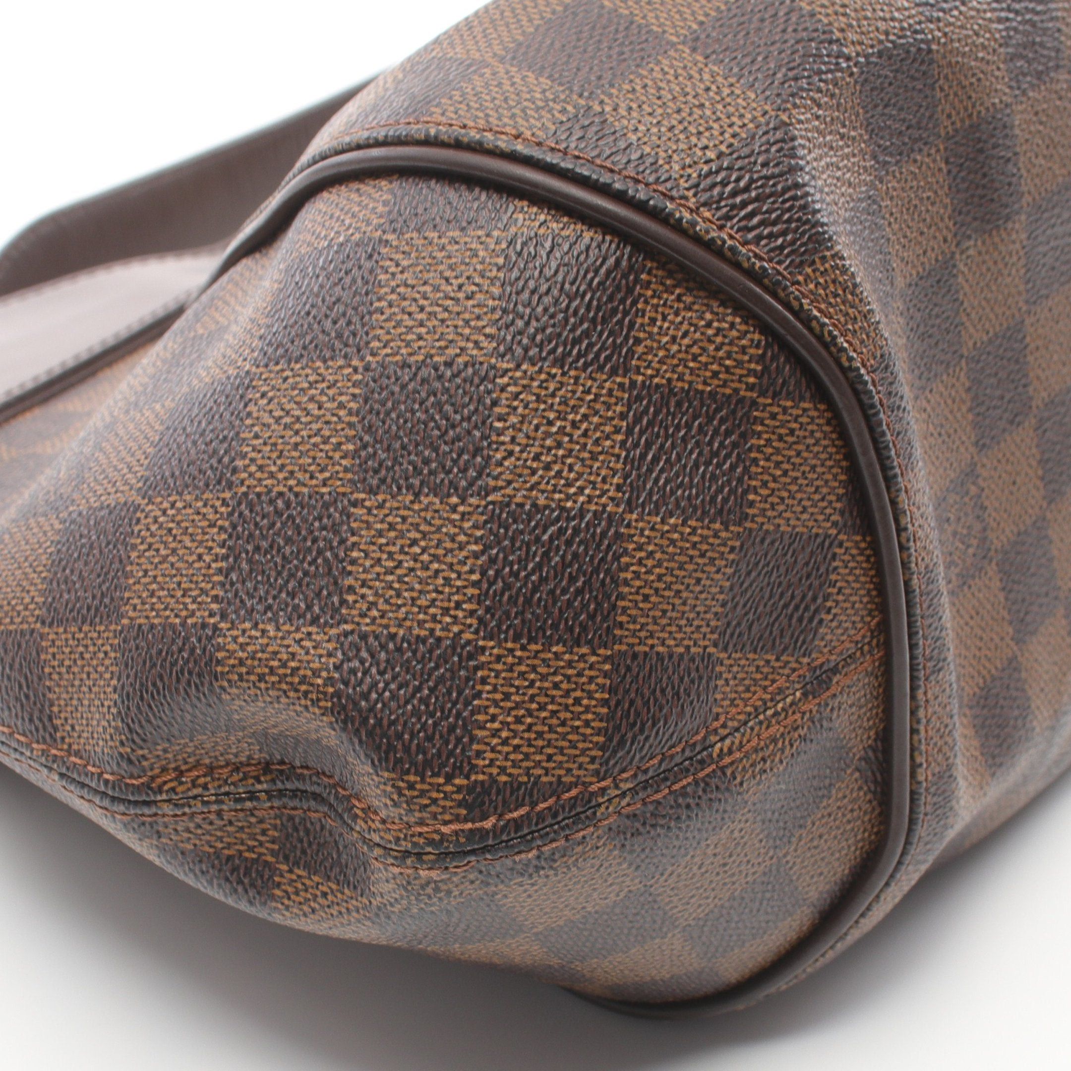 Louis Vuitton Louis Vuitton Sistina Pm Damier Ebene Handbag Leather Brown Size ONE SIZE - 7 Thumbnail