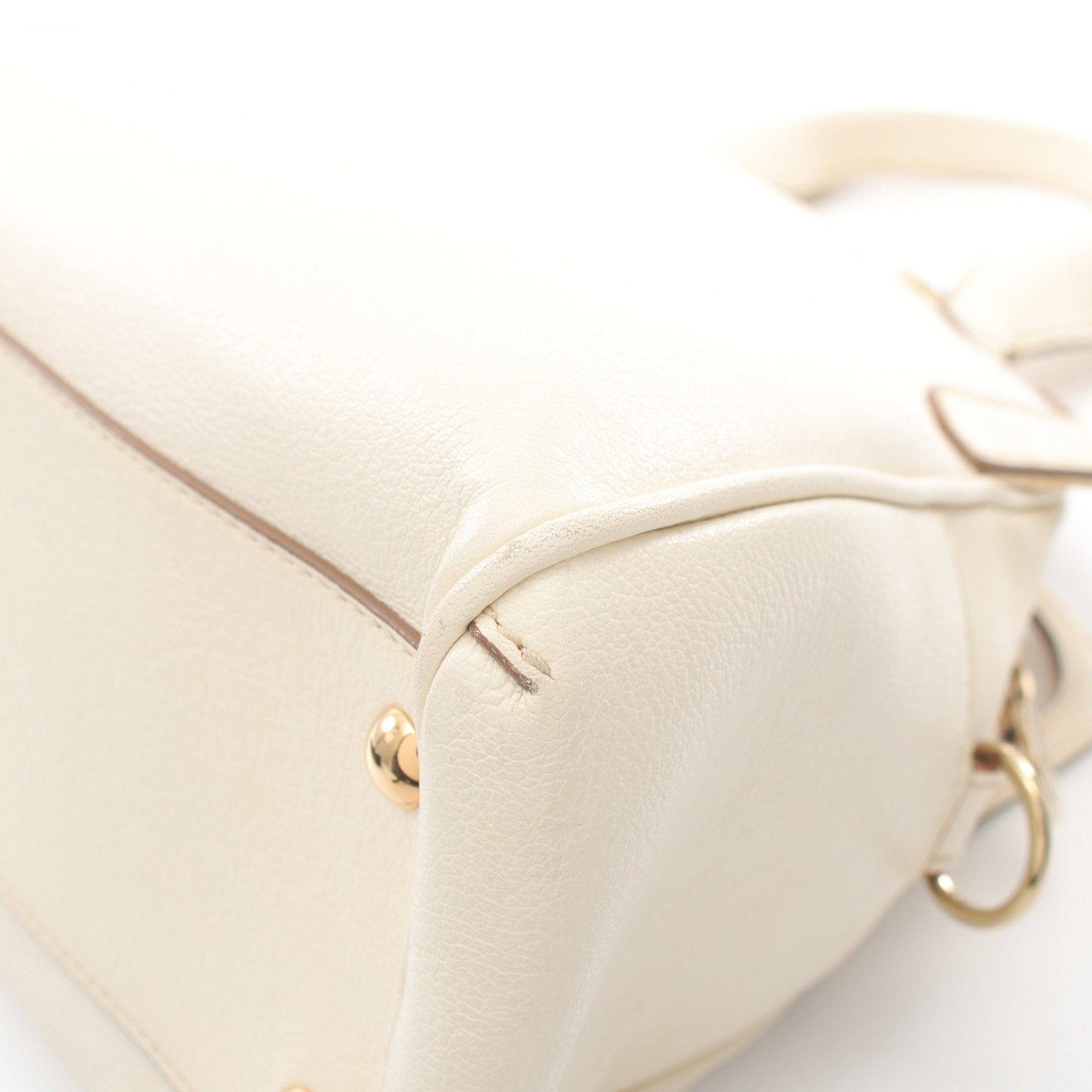 Cartier Cartier Marcello De Cartier Handbag Leather Off White Size ONE SIZE - 7 Thumbnail