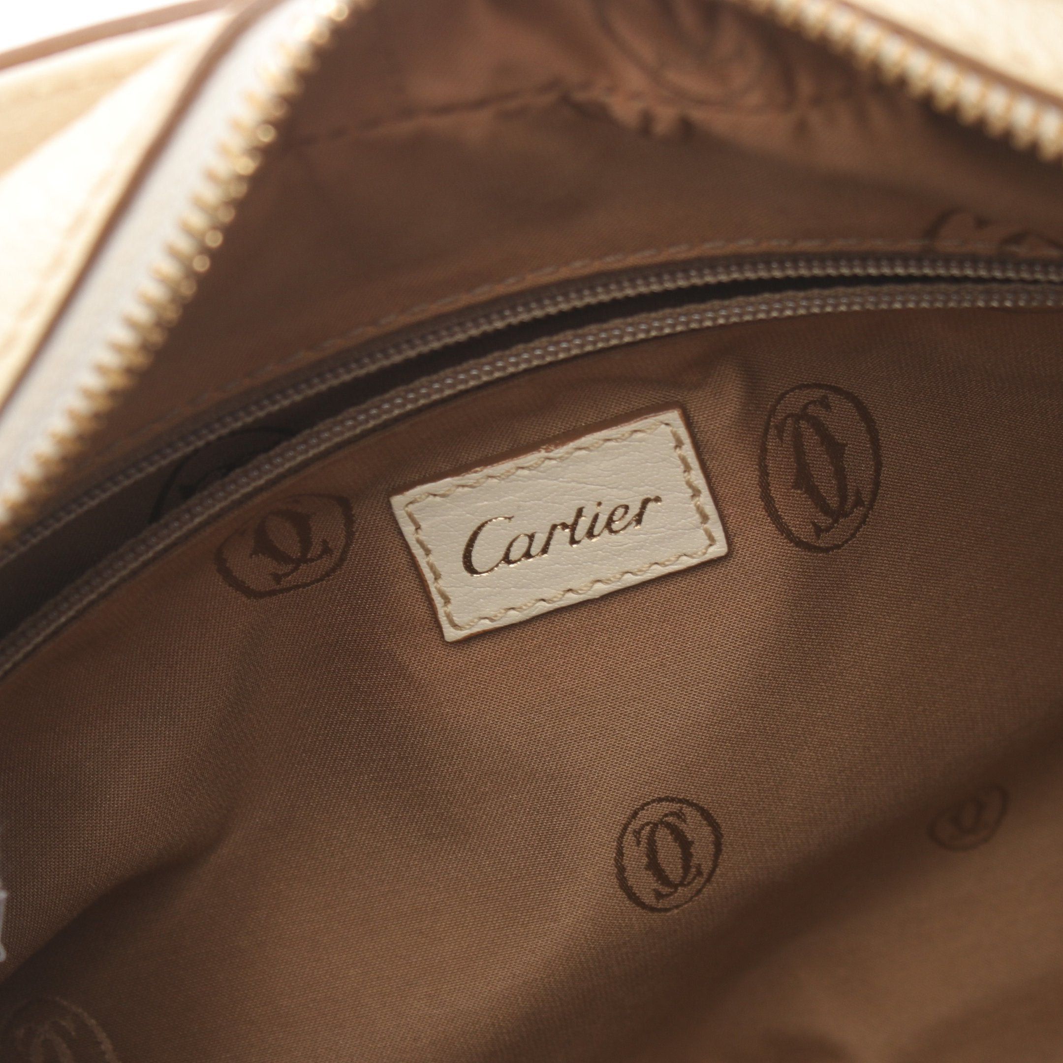 Cartier Cartier Marcello De Cartier Handbag Leather Off White Size ONE SIZE - 4 Thumbnail