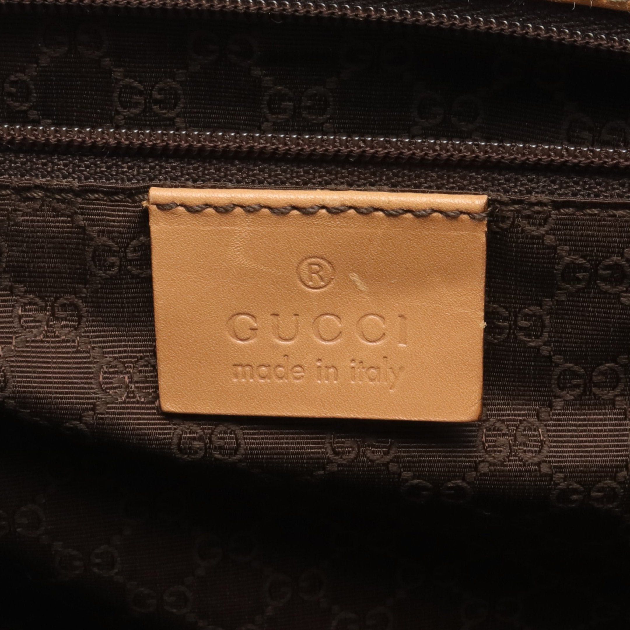 Gucci Gucci Jackie Line Handbag Leather Beige Size ONE SIZE - 4 Thumbnail