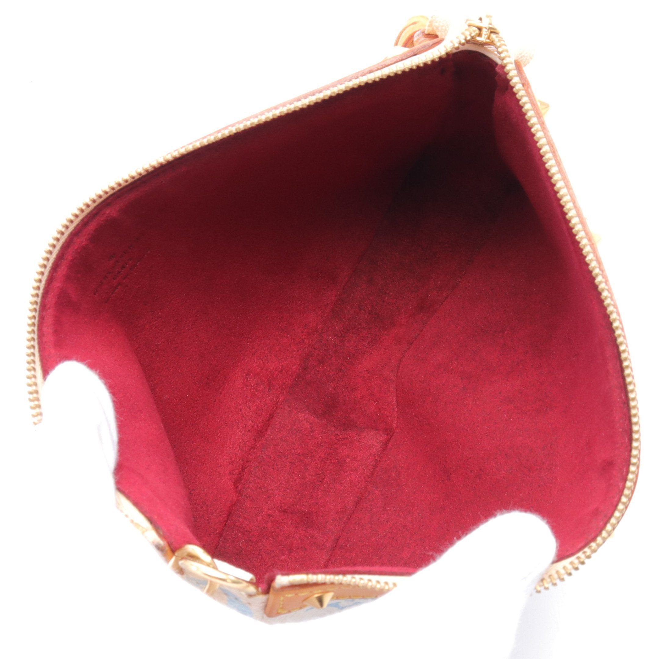 Louis Vuitton Louis Vuitton Pochette Accessoires Monogram Multicolor Bron Handbag Leather White Size ONE SIZE - 3 Thumbnail