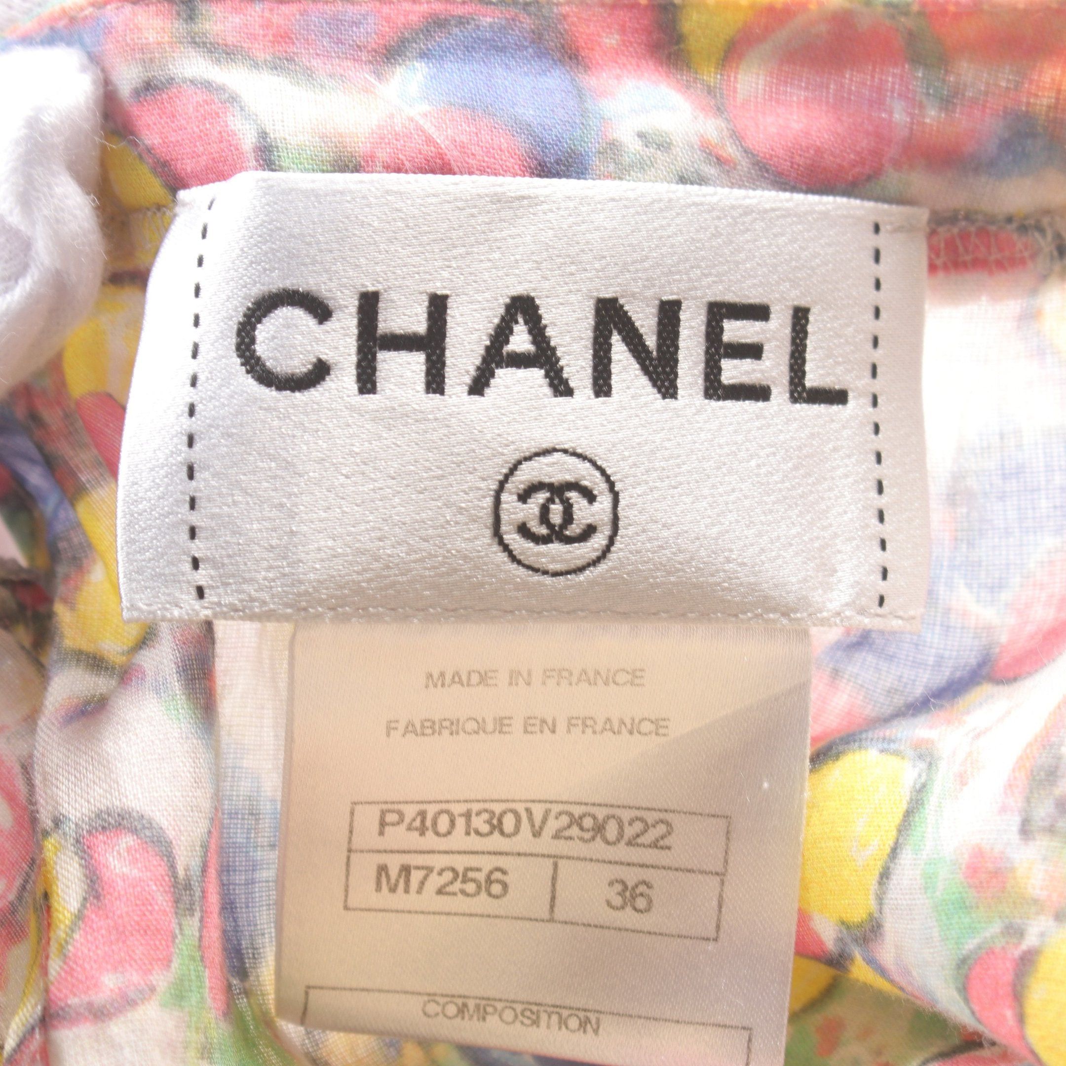 Chanel Chanel Coco Mark Tunic All-Over Pattern Cotton Multicolor Size ONE SIZE - 3 Thumbnail