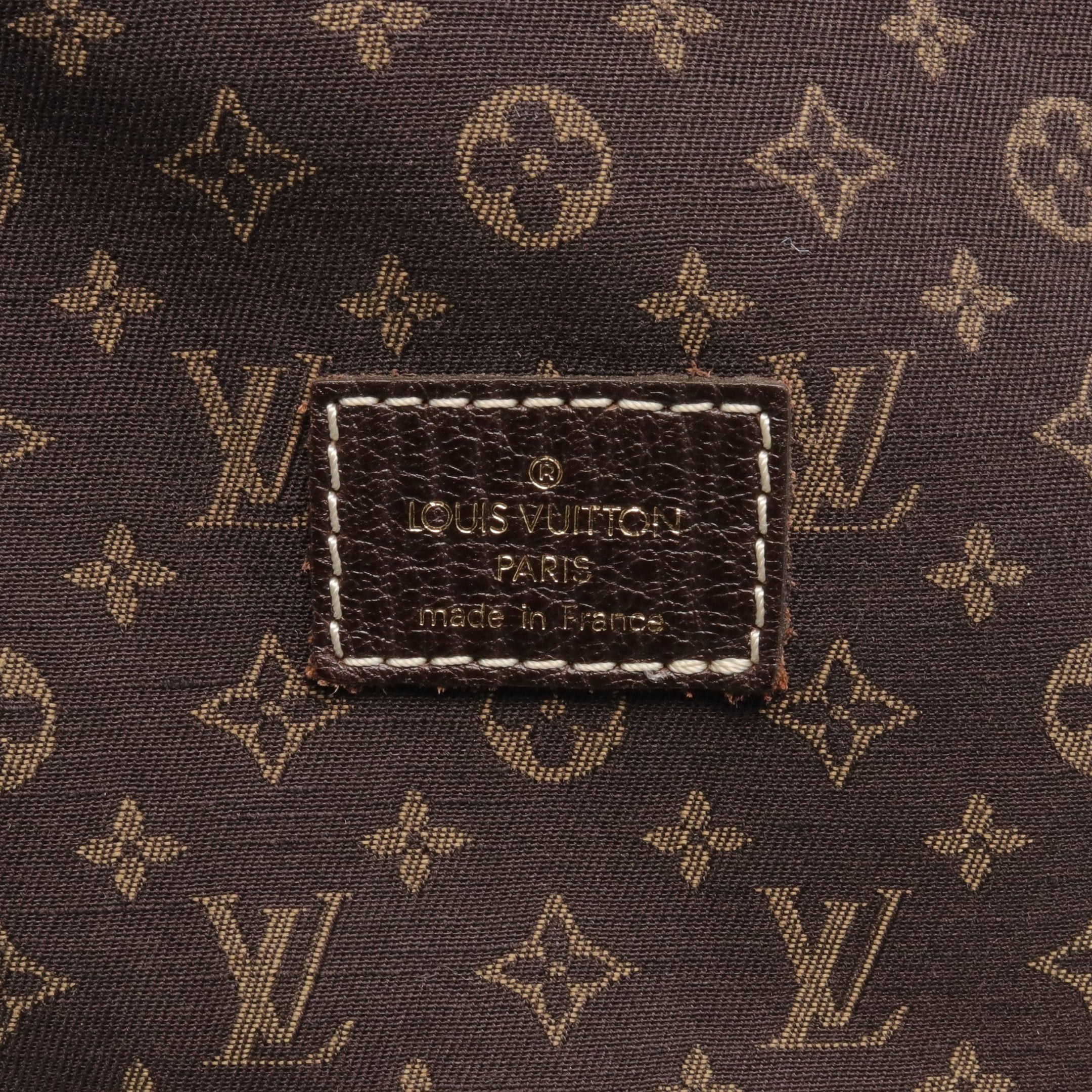 Louis Vuitton Louis Vuitton Saumur Monogram Mini Run Ebene Shoulder Bag Canvas Leather Dark Brown Size ONE SIZE - 5 Thumbnail