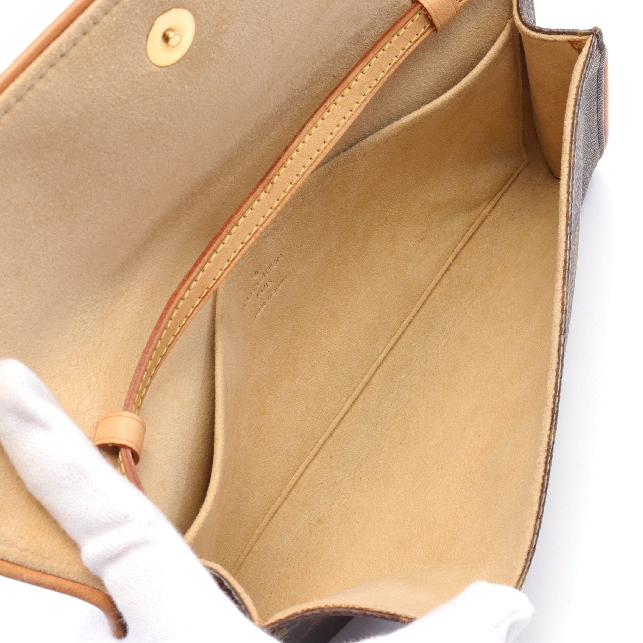 Louis Vuitton Louis Vuitton Pochette Twin Gm Monogram Shoulder Bag Leather Brown Size ONE SIZE - 3 Thumbnail