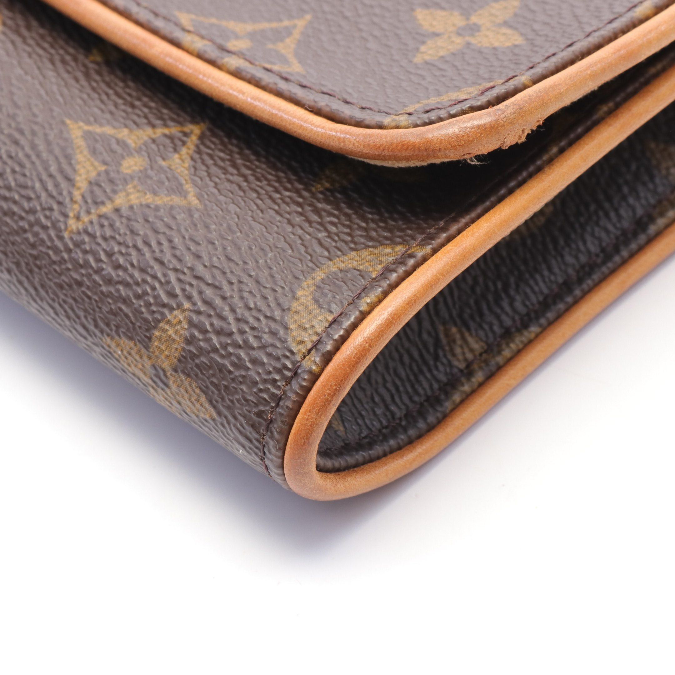 Louis Vuitton Louis Vuitton Pochette Twin Gm Monogram Shoulder Bag Leather Brown Size ONE SIZE - 7 Thumbnail