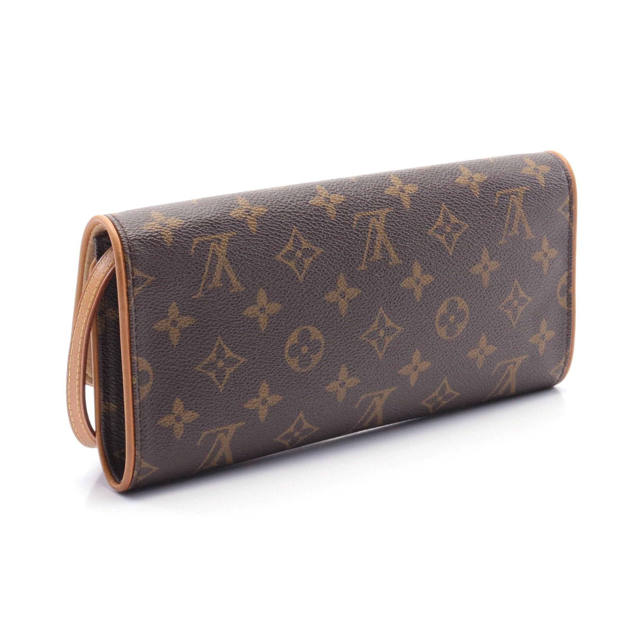 Louis Vuitton Louis Vuitton Pochette Twin Gm Monogram Shoulder Bag Leather Brown Size ONE SIZE - 2 Thumbnail