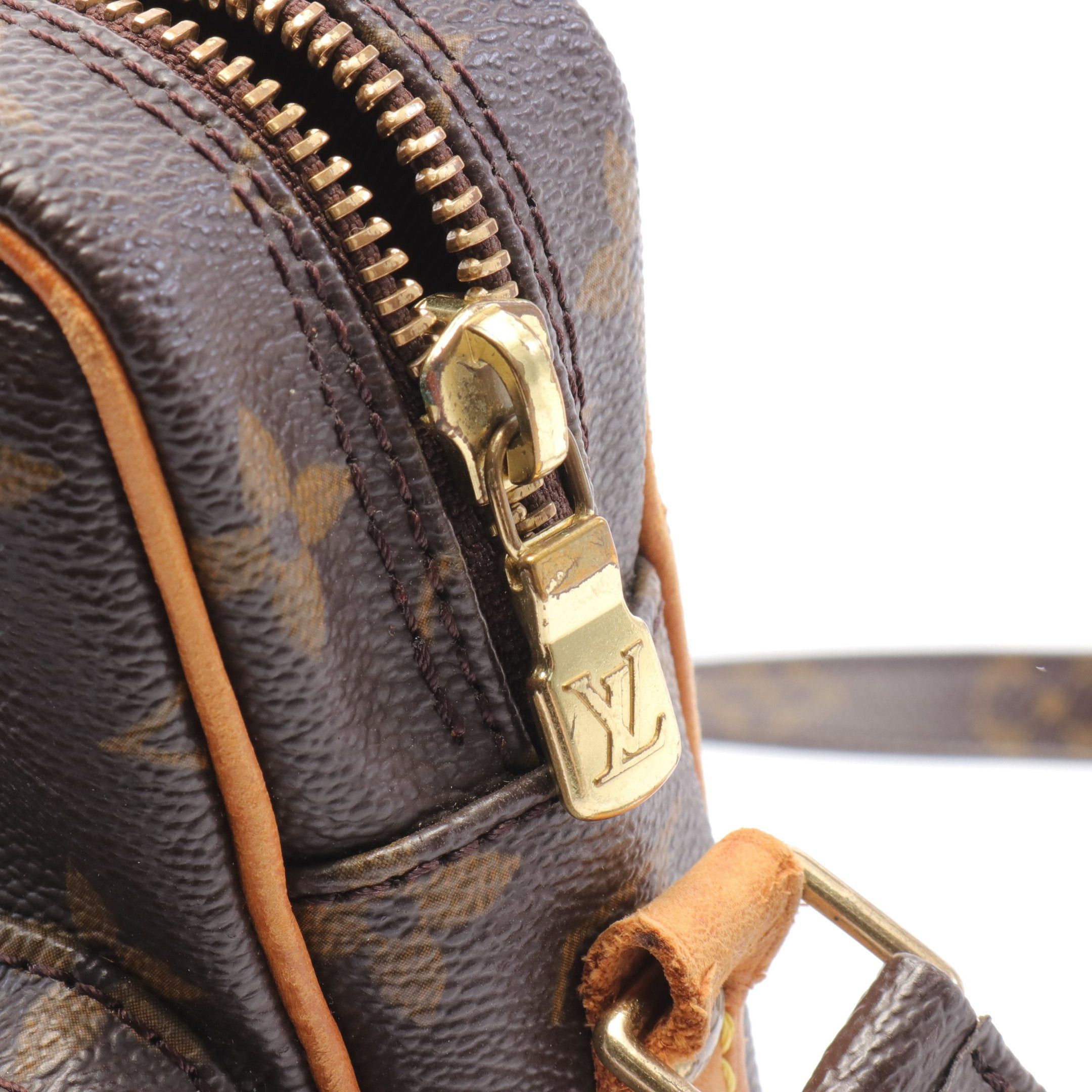 Louis Vuitton Louis Vuitton Amazon Monogram Shoulder Bag Leather Brown Size ONE SIZE - 9 Thumbnail