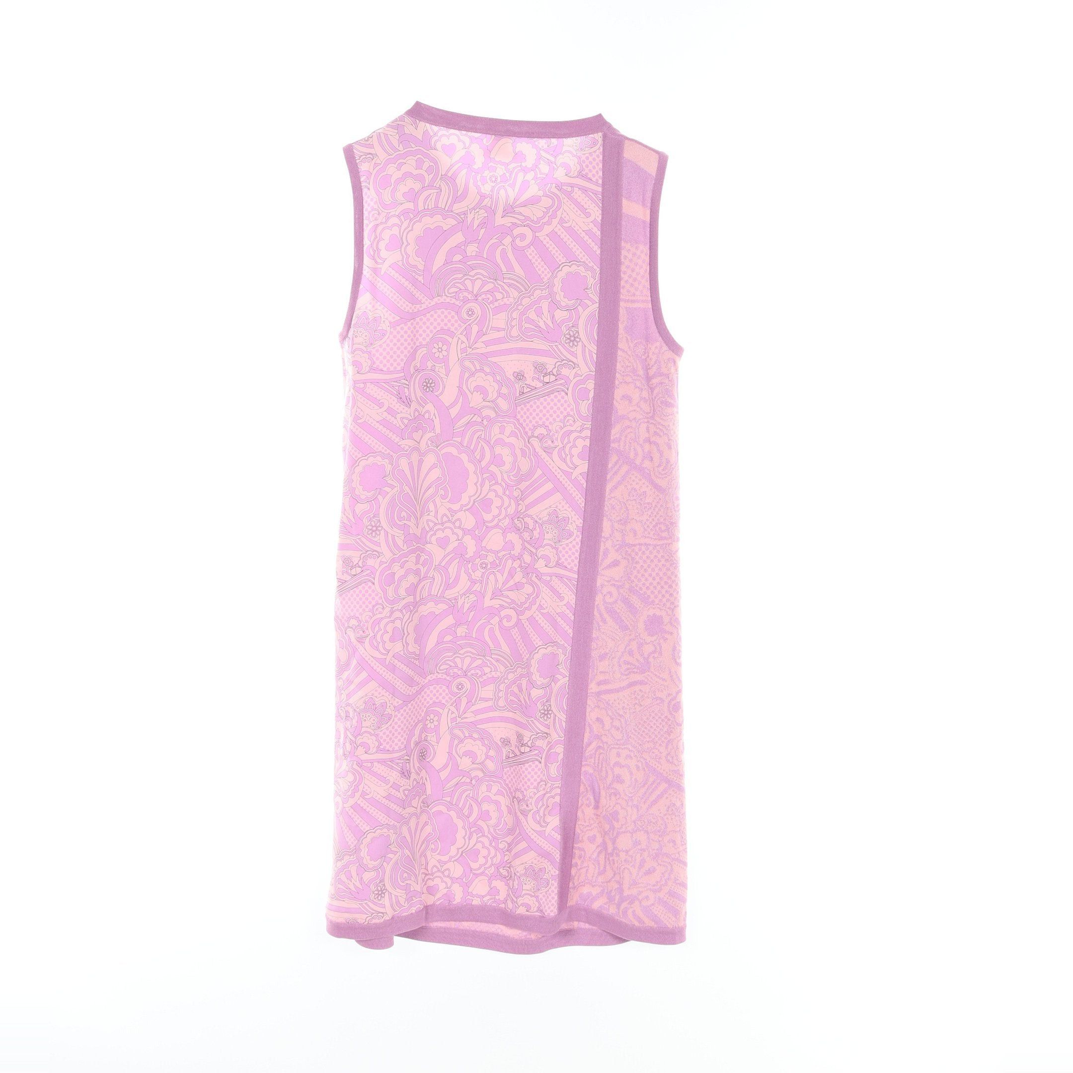 Hermes Hermes One Piece No Sleeve Silk Rayon Purple Switching Size ONE SIZE - 2 Thumbnail