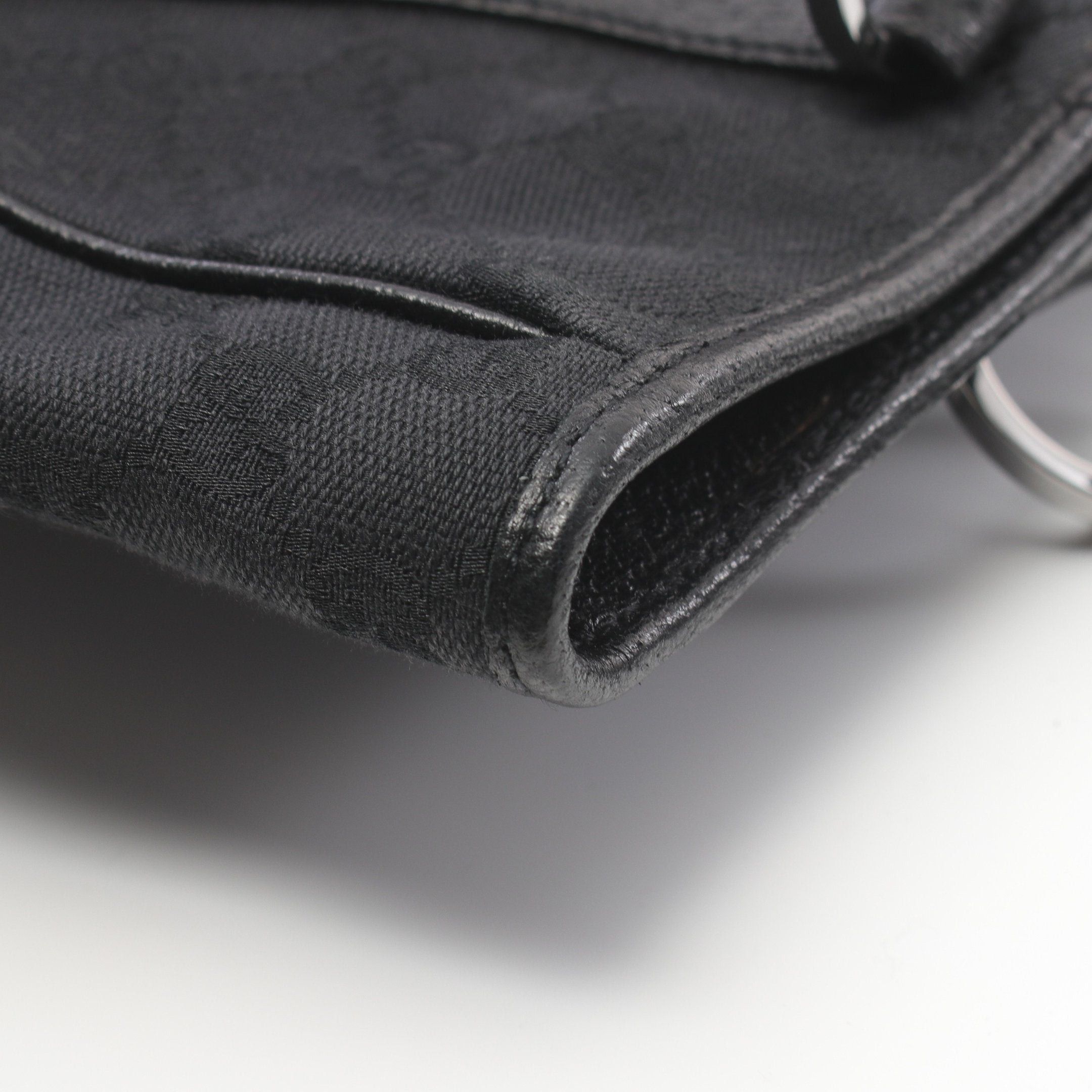 Gucci Gucci Gg Canvas Handbag Leather Black Size ONE SIZE - 5 Thumbnail