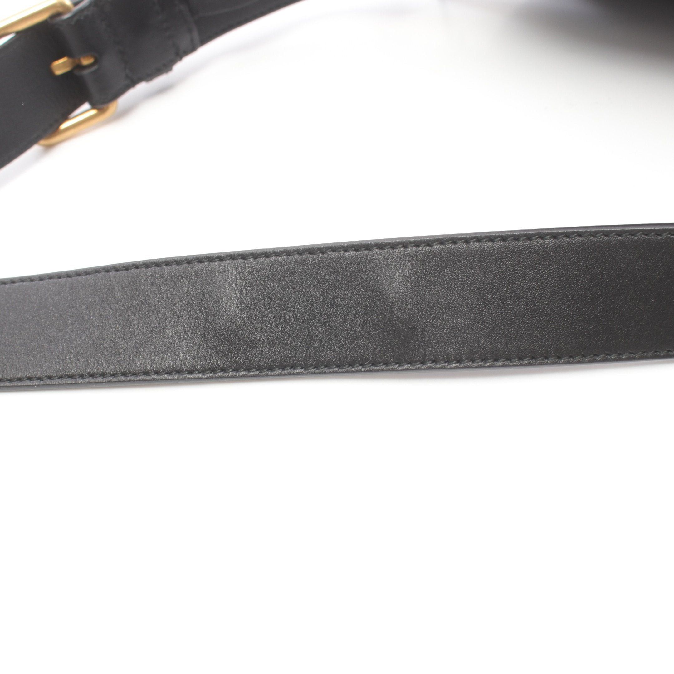 Gucci Gucci Gg Marmont Waist Bag Body Leather Black Size ONE SIZE - 7 Thumbnail